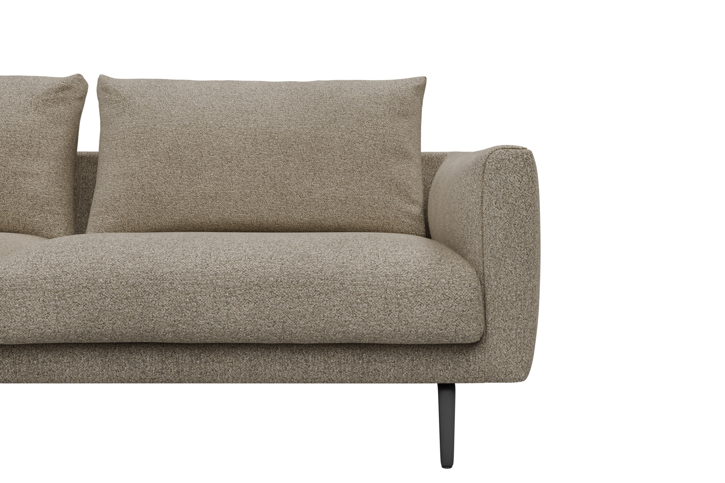 Ecksofa Karl Relax-Ecke links mit 2,5-Sitzer Boucle-Belge