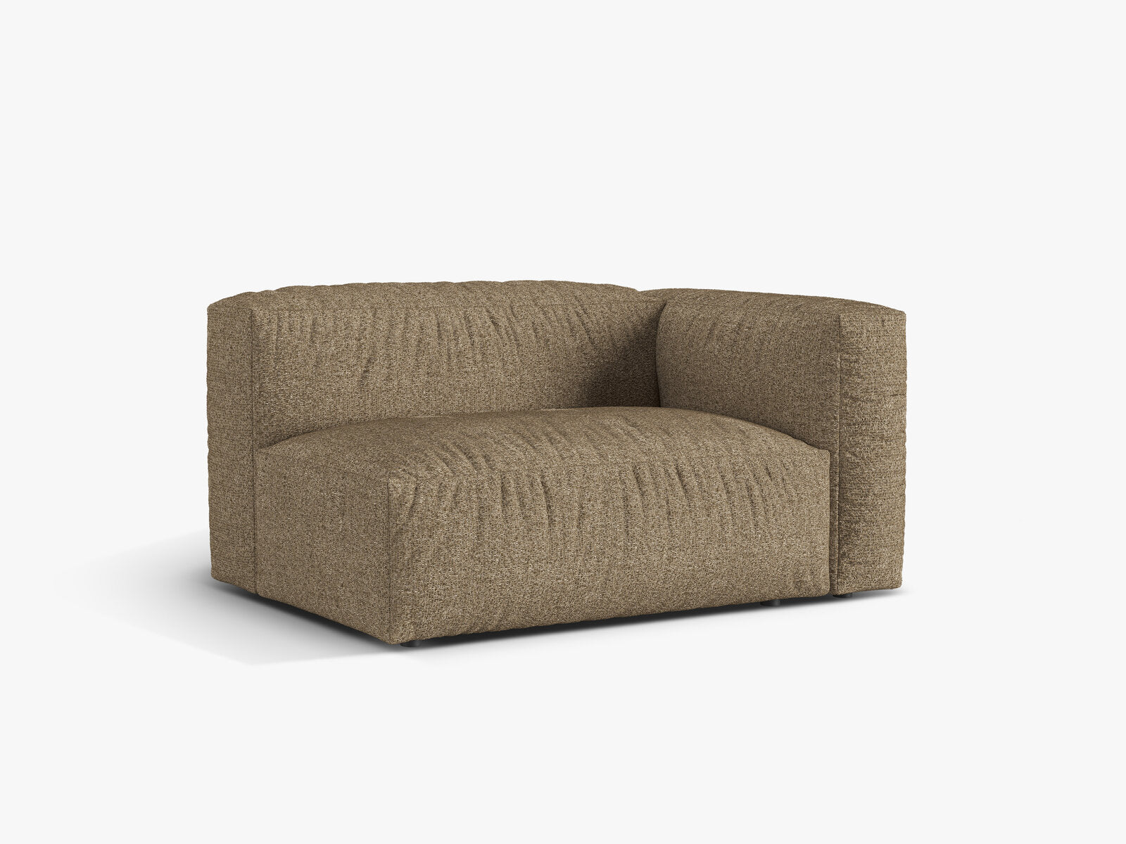 Micadoni Eckmodul Martina 1-Sitzer Groß Rechts Boucle Monet Cappuccino