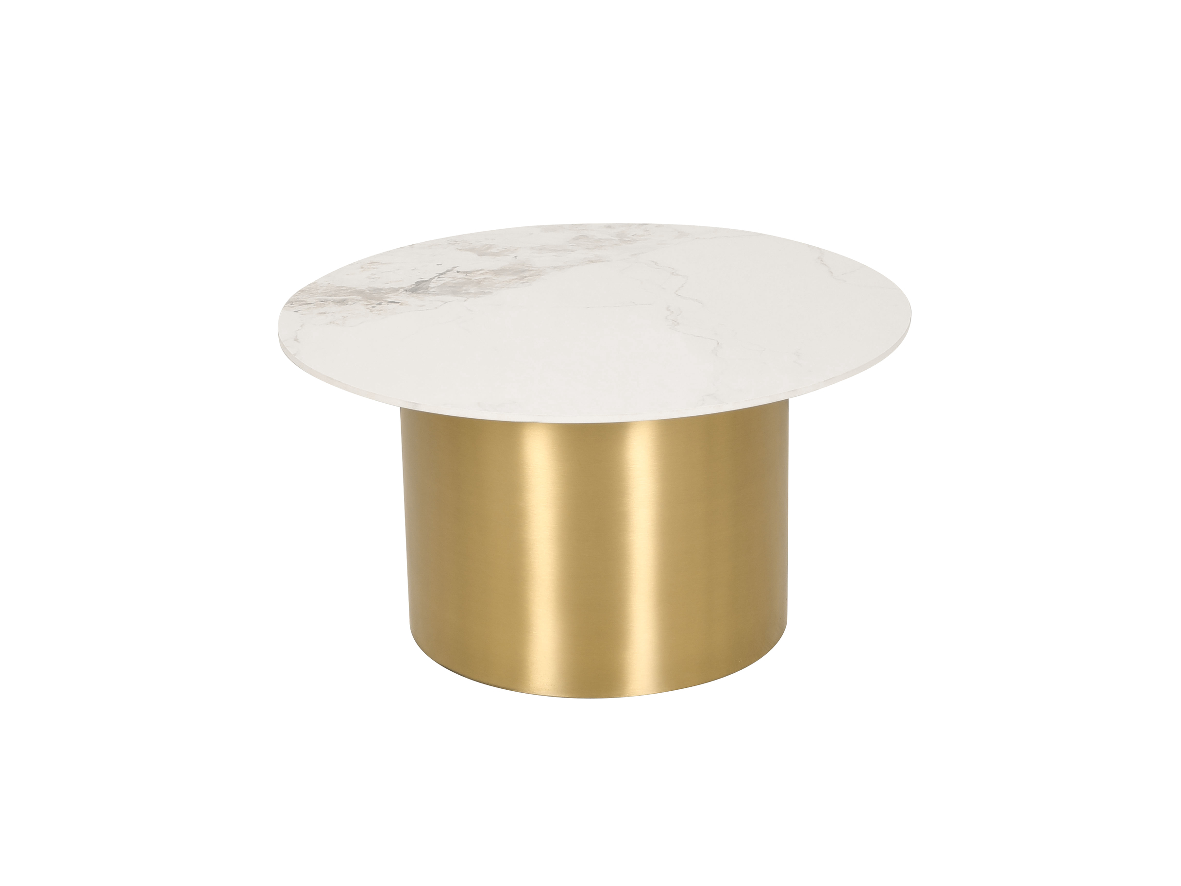 Livin Hill Couchtisch Set Modig Goldene Beine, weiße Tischplatte M53