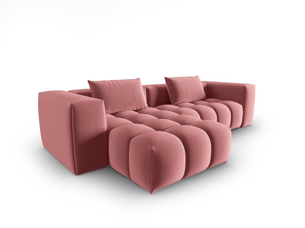 Cosmopolitan Design Ecksofa Verona 3-Sitzer Samt Casino Flamingo Links