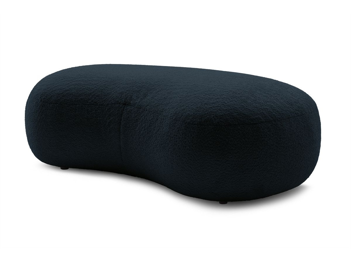 Bobochic Saint-germain Pouf Bouclé-Stoff Dunkelblau