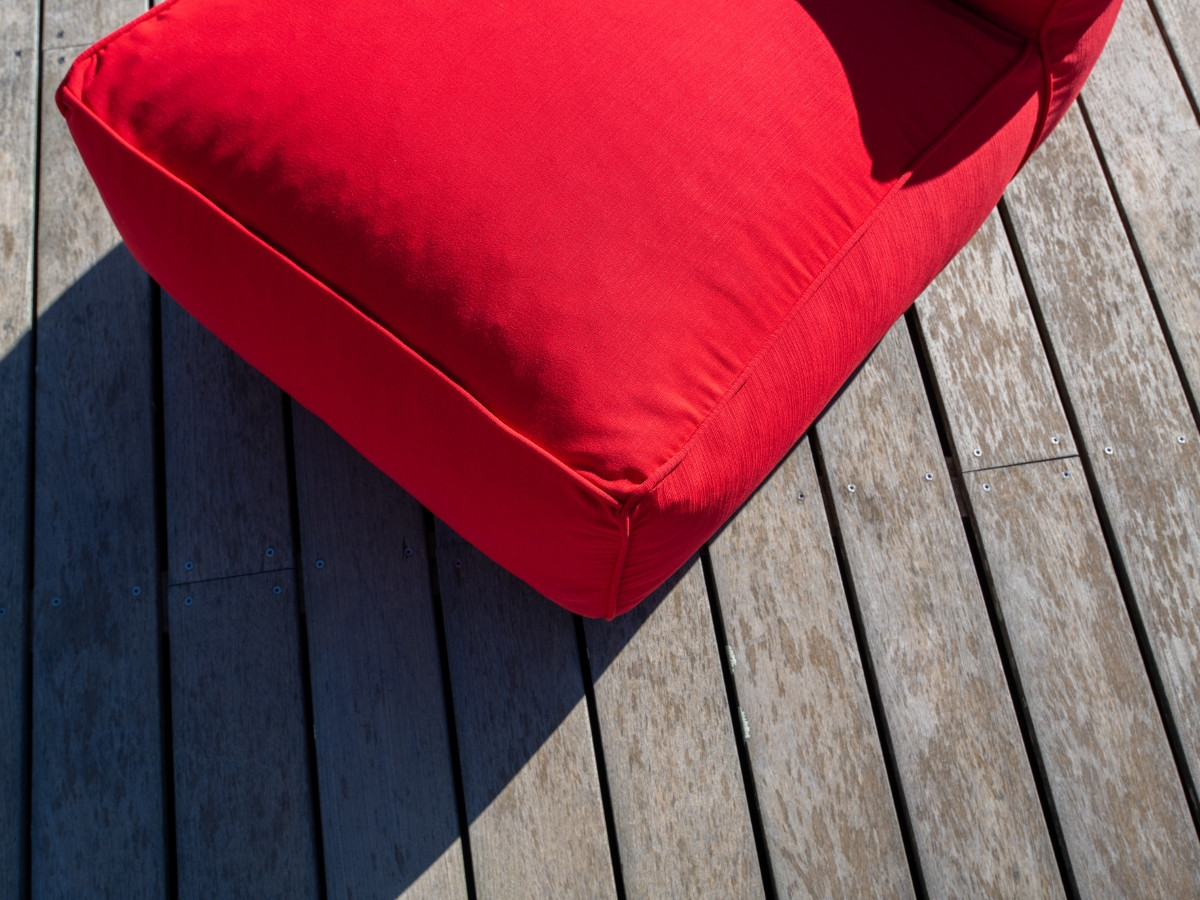 Bobochic Giulia Gartensofa 3-Sitzer Stoff Rot