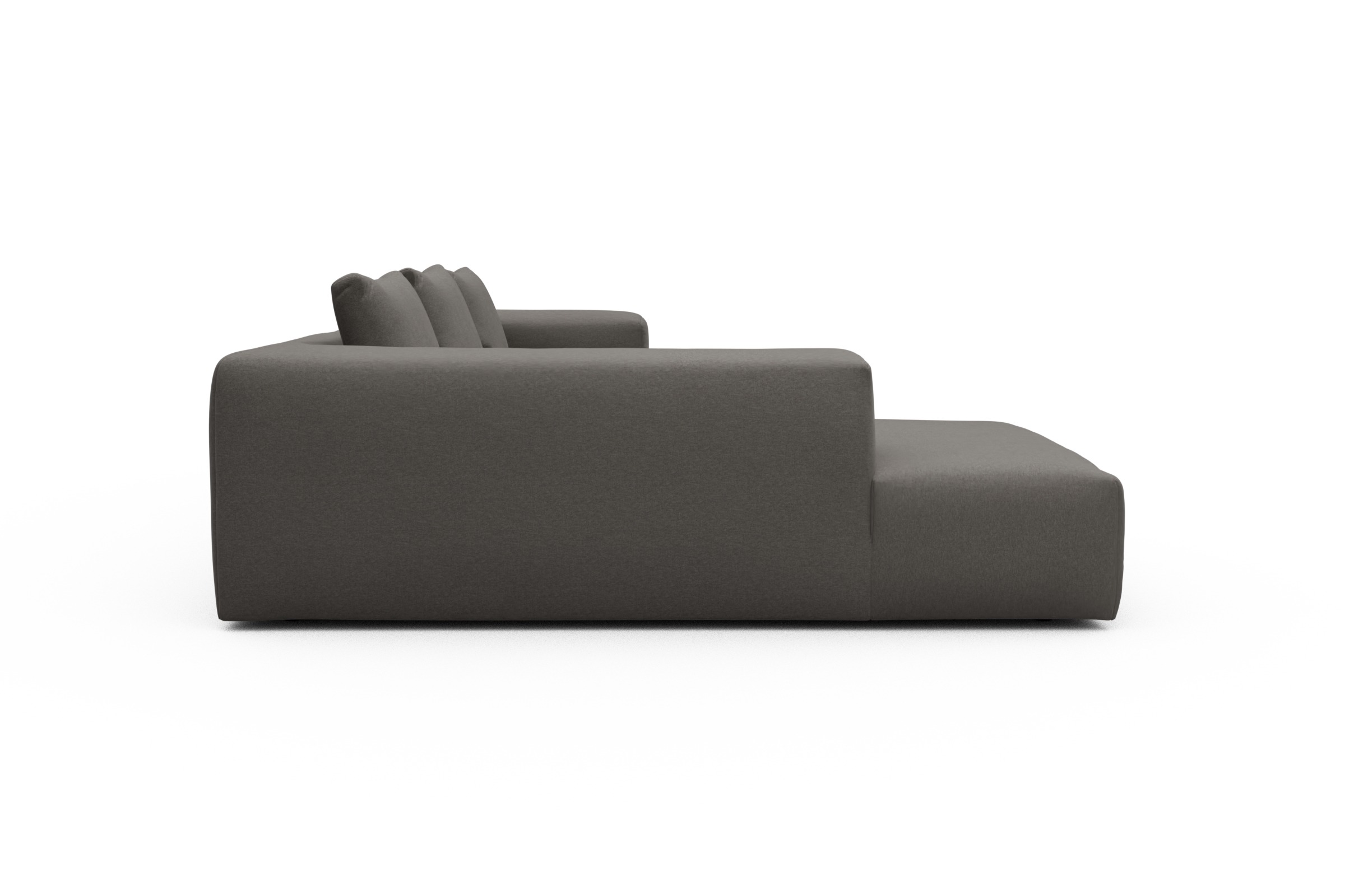Ecksofa Fred Relax-Ecke links mit 2,5-Sitzer Satya-Taupe