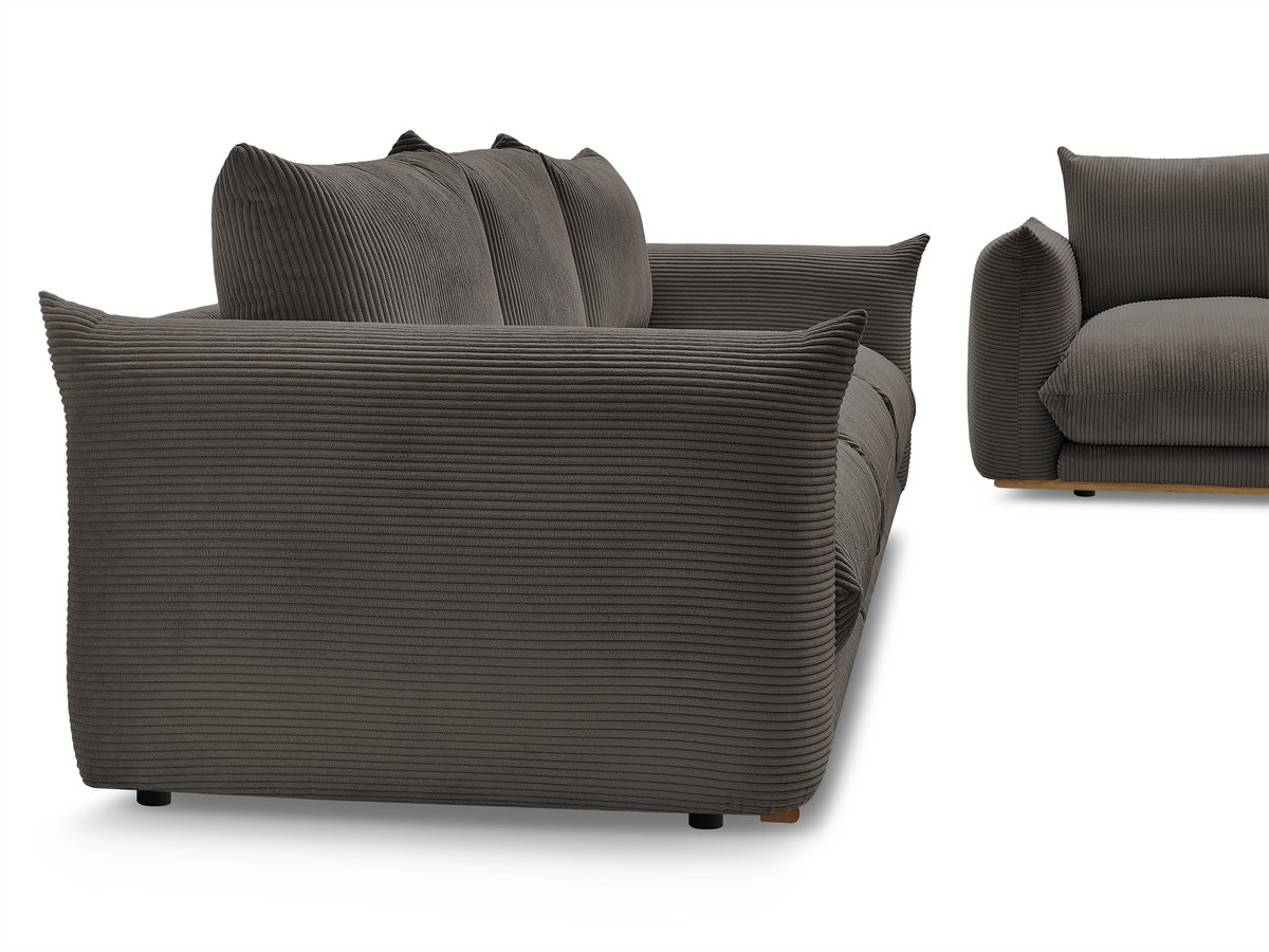 Bobochic Ernest Sofa 5-Sitzer Cordsamt Taupe