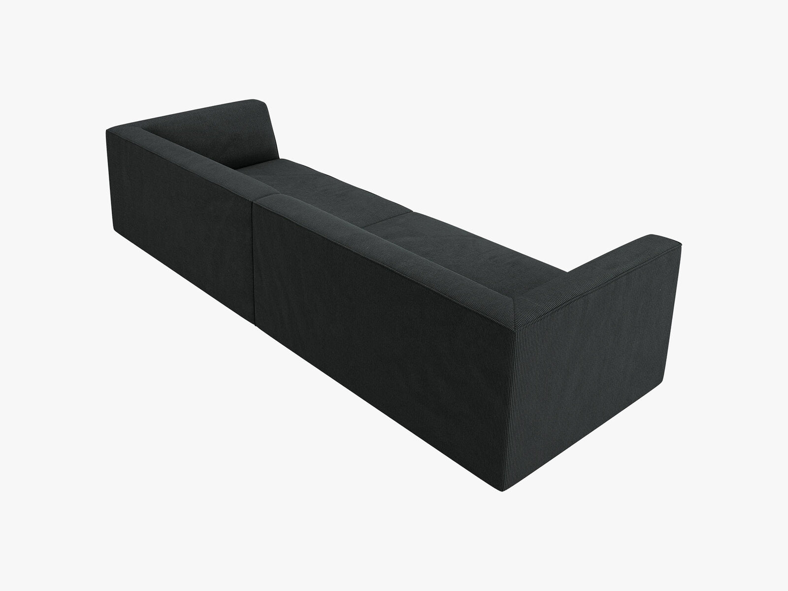 Micadoni Sofa Ruby 4-Sitzer Kord Scala Schwarz