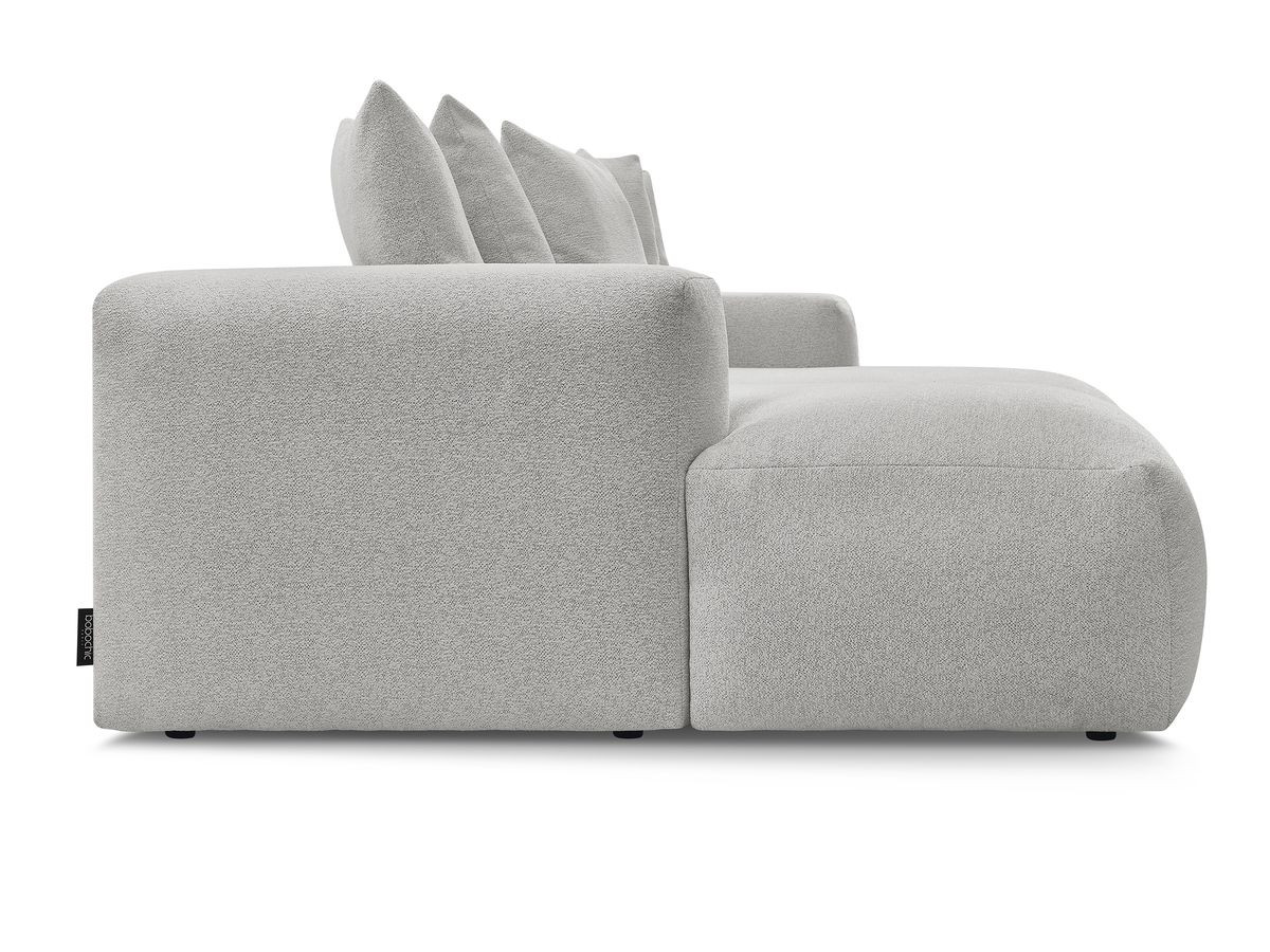 Bobochic Voltaire Sofa 4-Sitzer 248 × 170 cm Melange-Stoff Hellgrau