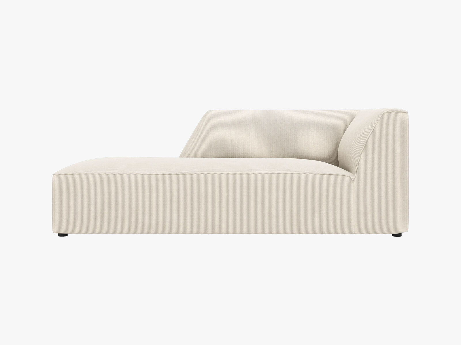 Micadoni Recamiere Ruby 1-Sitzer Links Kord Scala Helles Beige