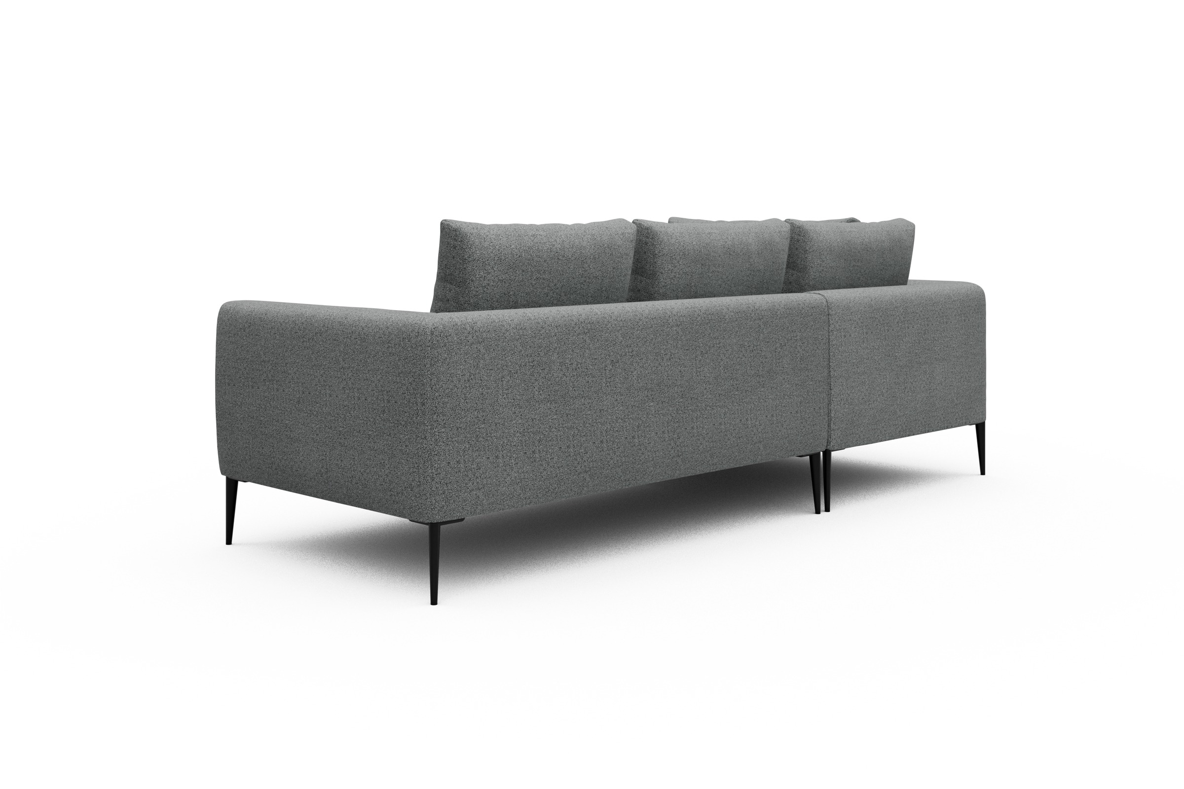 Ecksofa Paul Relax-Ecke links mit 2-Sitzer Aivi-Gravet-Grey