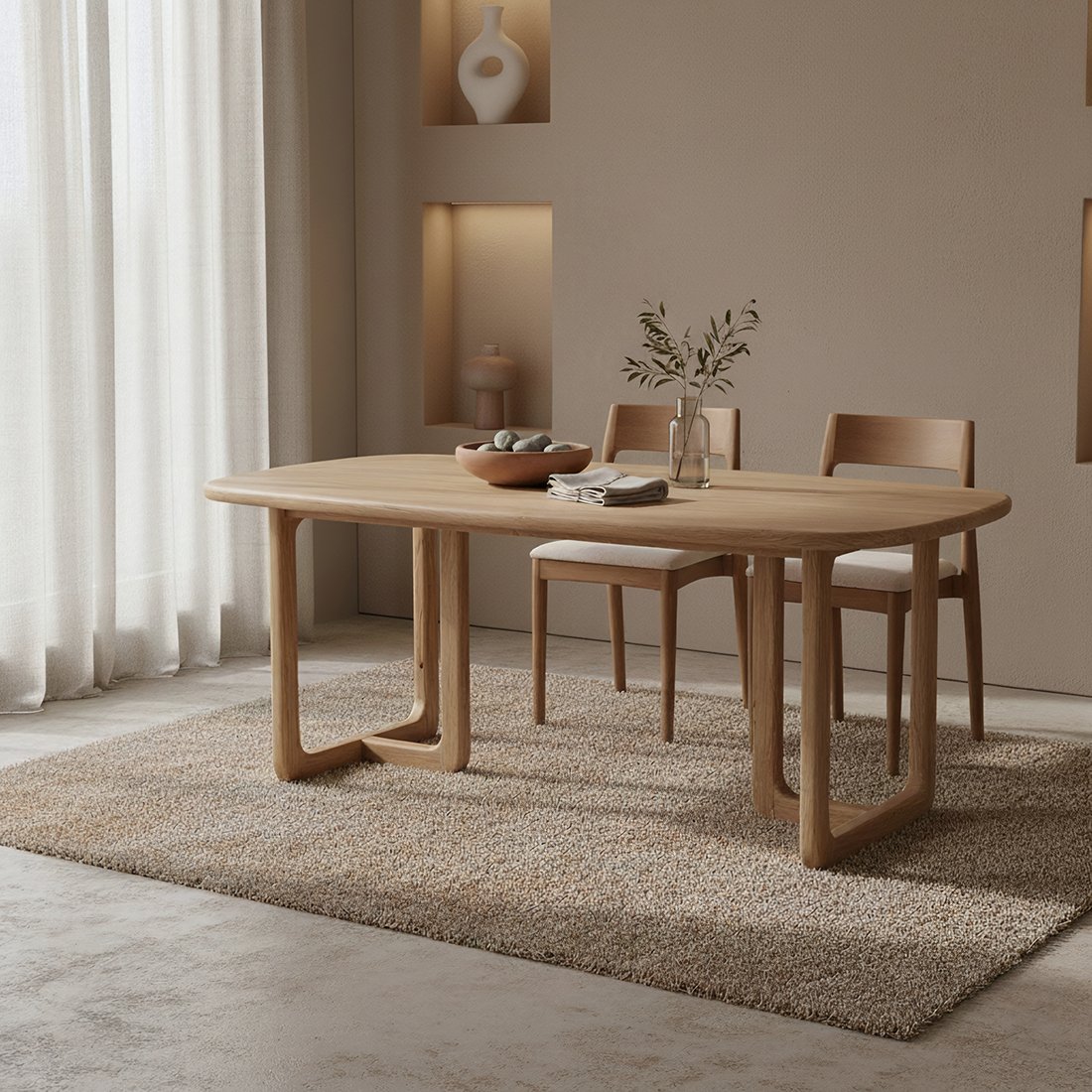 Raw Materials Invierno Esstisch aus Teakholz 200cm