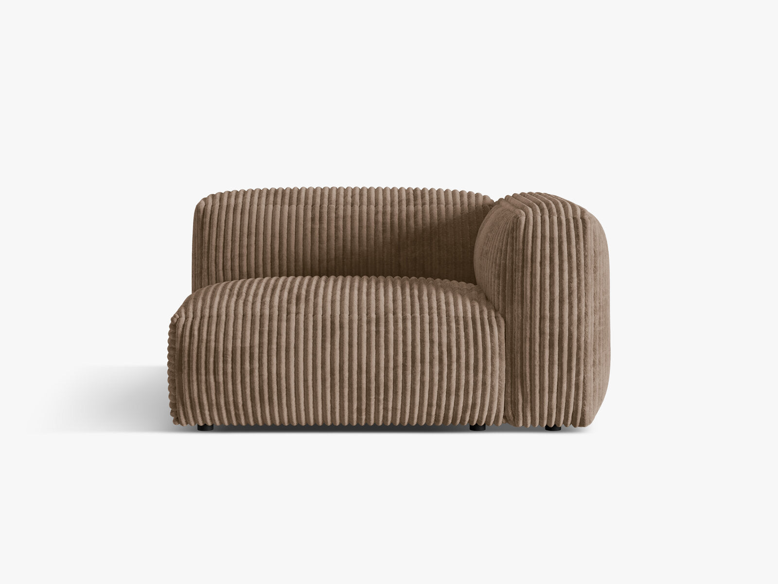 Micadoni Eckmodul Martina 1-Sitzer Rechts Kord Tilia Eichel