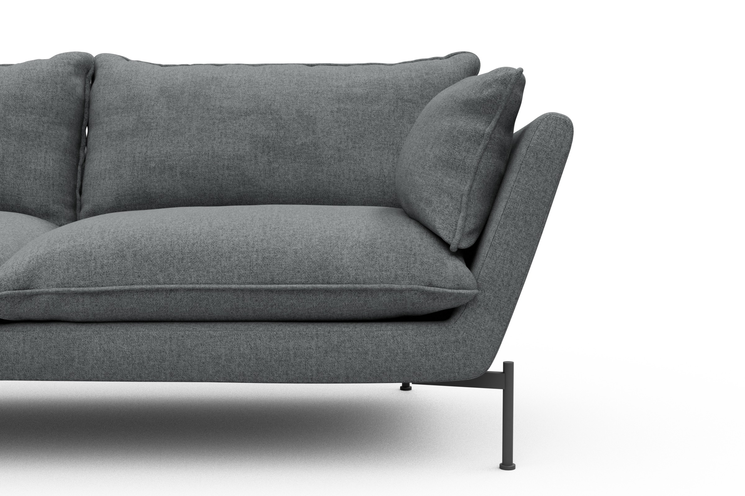 Sofa Anton PREMIUM 2-Sitzer Casone-Gravel-Grey