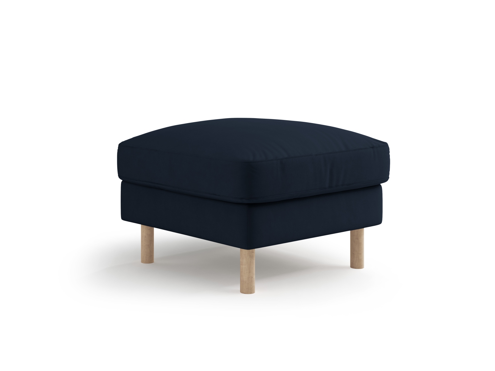 Micadoni Hocker Eden 1-Sitzer Samt Dunkelblau