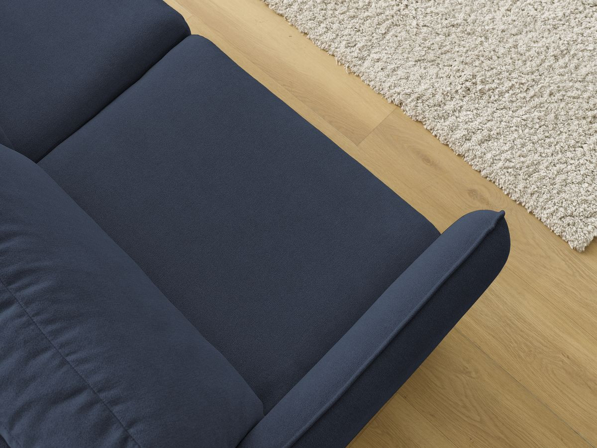 Bobochic Lenny Schlafsofa 3-Sitzer Stoff Dunkelblau