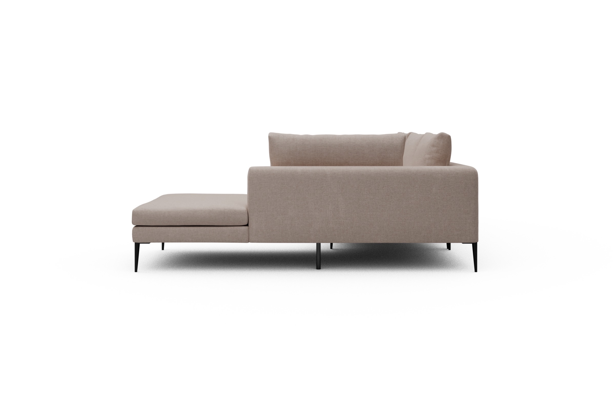 Ecksofa Paul Relax-Ecke links mit 3-Sitzer Weda-Sand