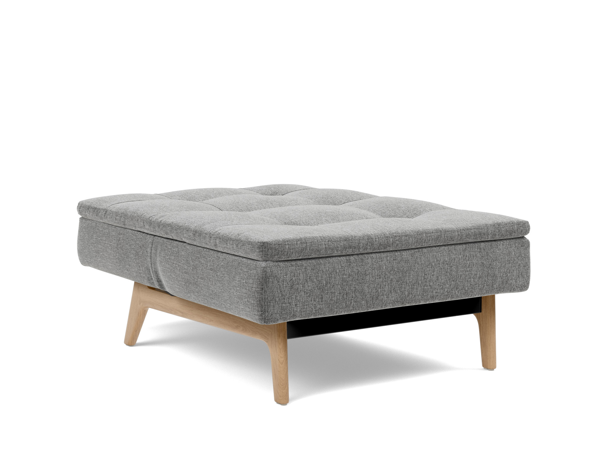 Sessel Dublexo Strukturierter Stoff Twist 563-Charcoal Beine Eiche