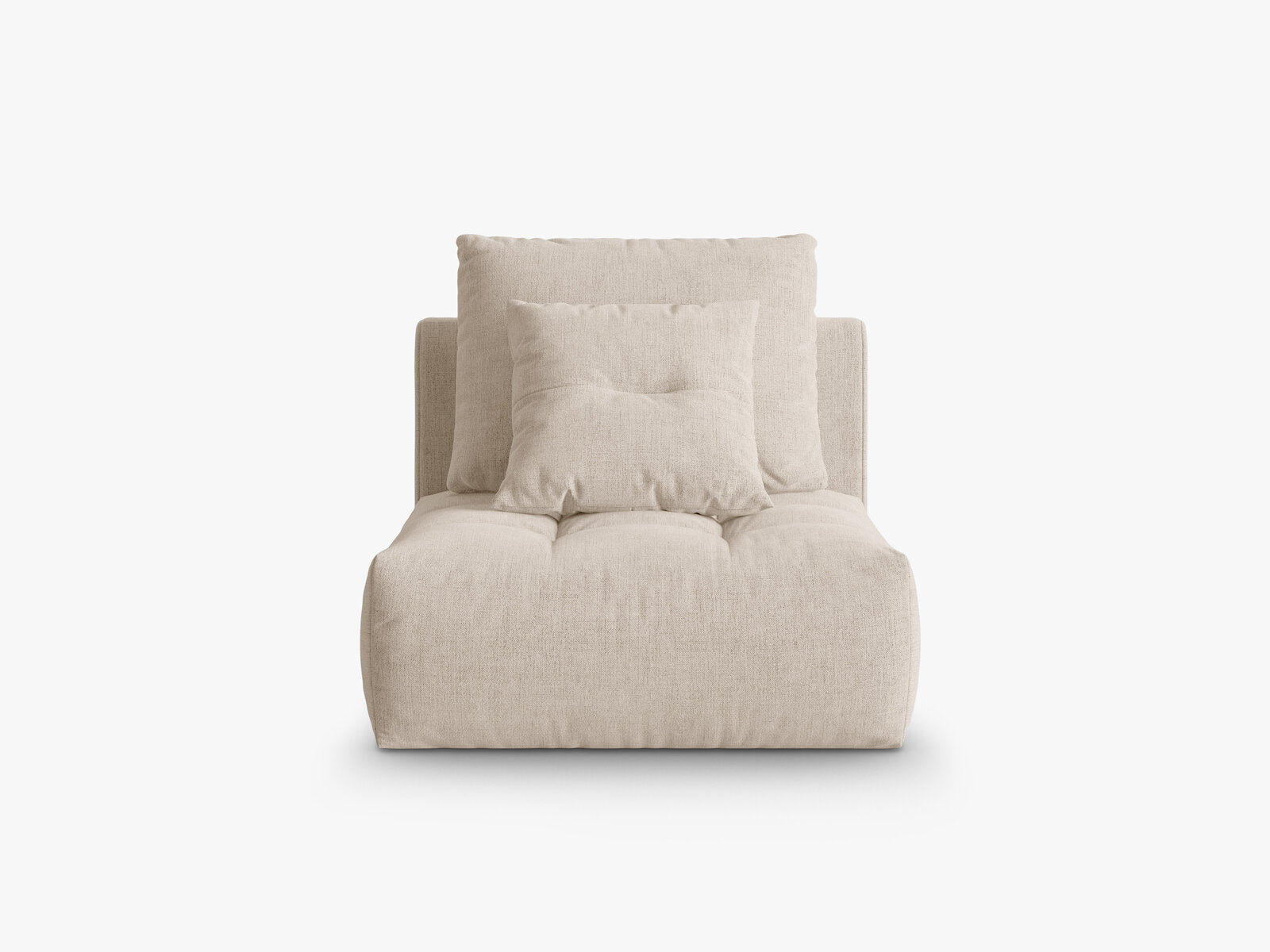 Micadoni Armloses Modul Bloom Strukturierter Stoff Wind Helles Beige