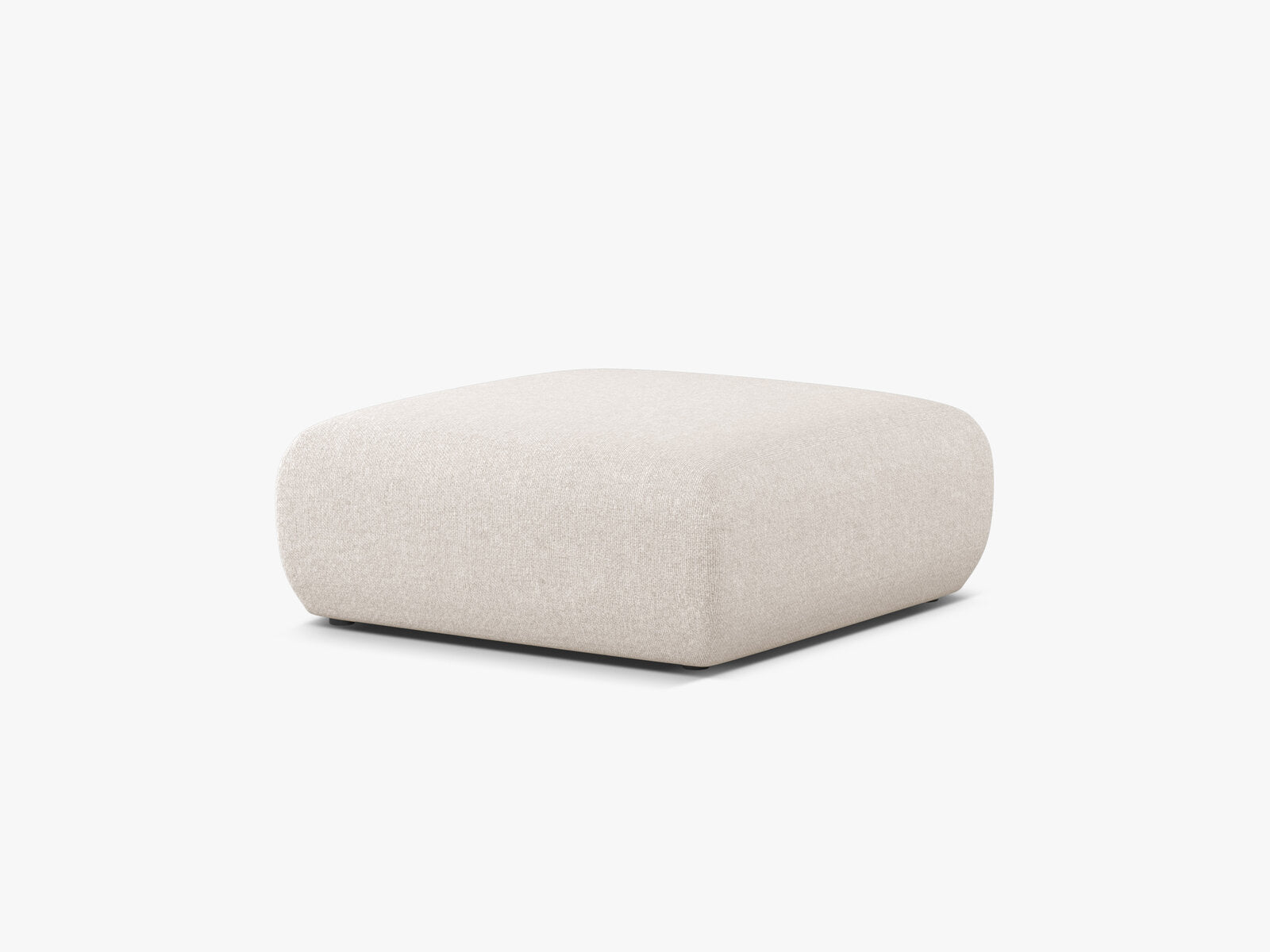 Micadoni Hocker Molino Large Chenille Eden Helles Beige