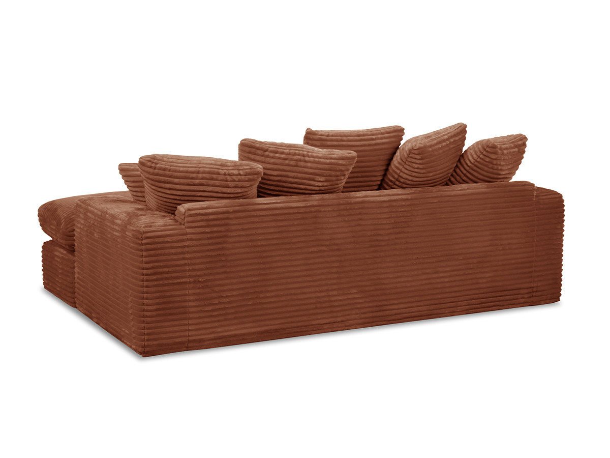 Bobochic Nevada Ecksofa Breitcord weich Orange
