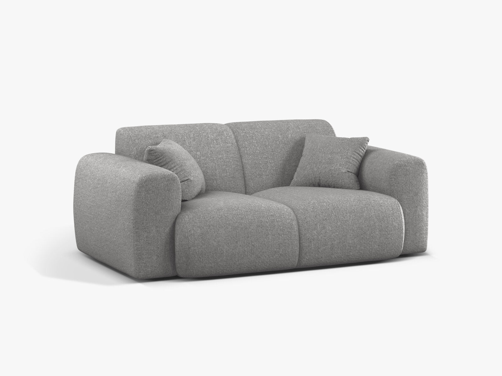 Micadoni Sofa Molino 2-Sitzer Chenille Eden Hellgrau