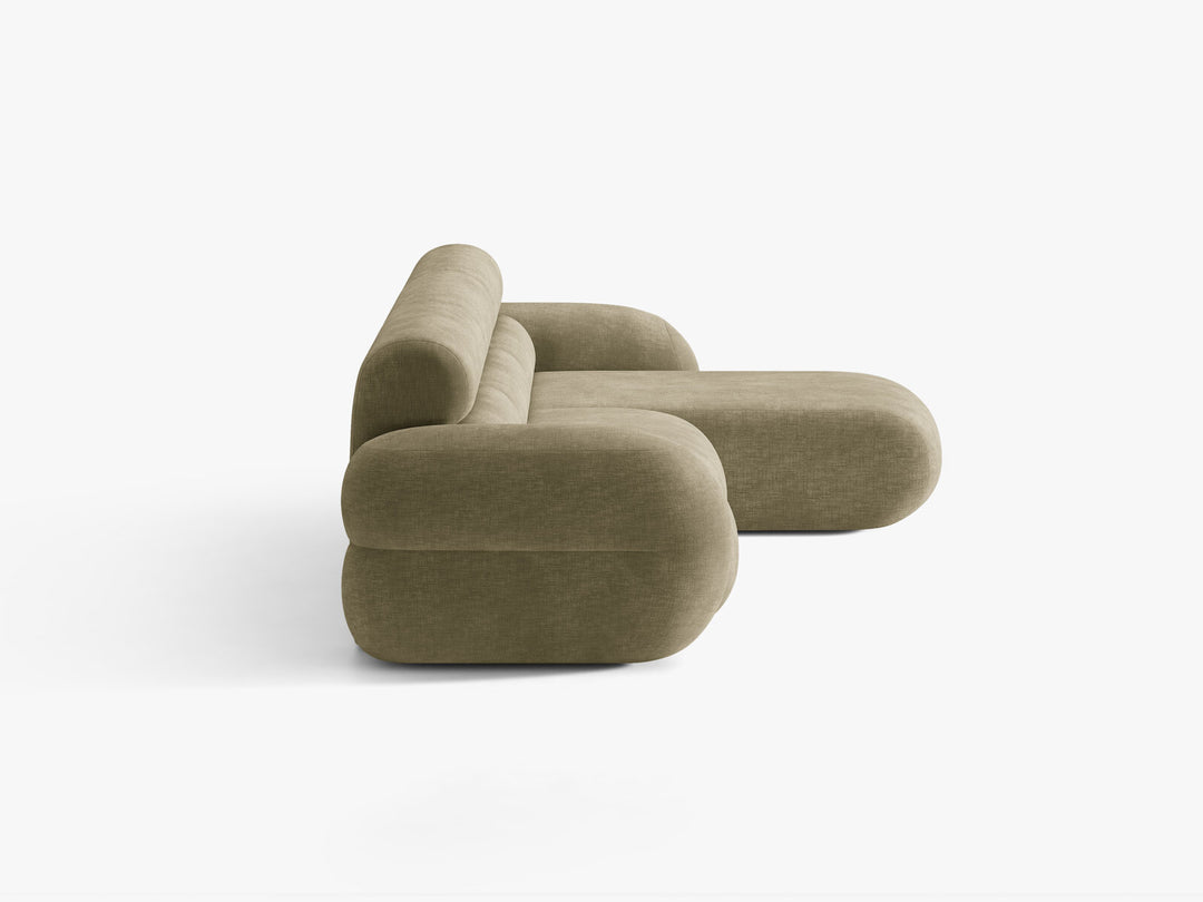 Micadoni Neo Ecksofa 4-Sitzer Rechts Chenille Golden Hellolive