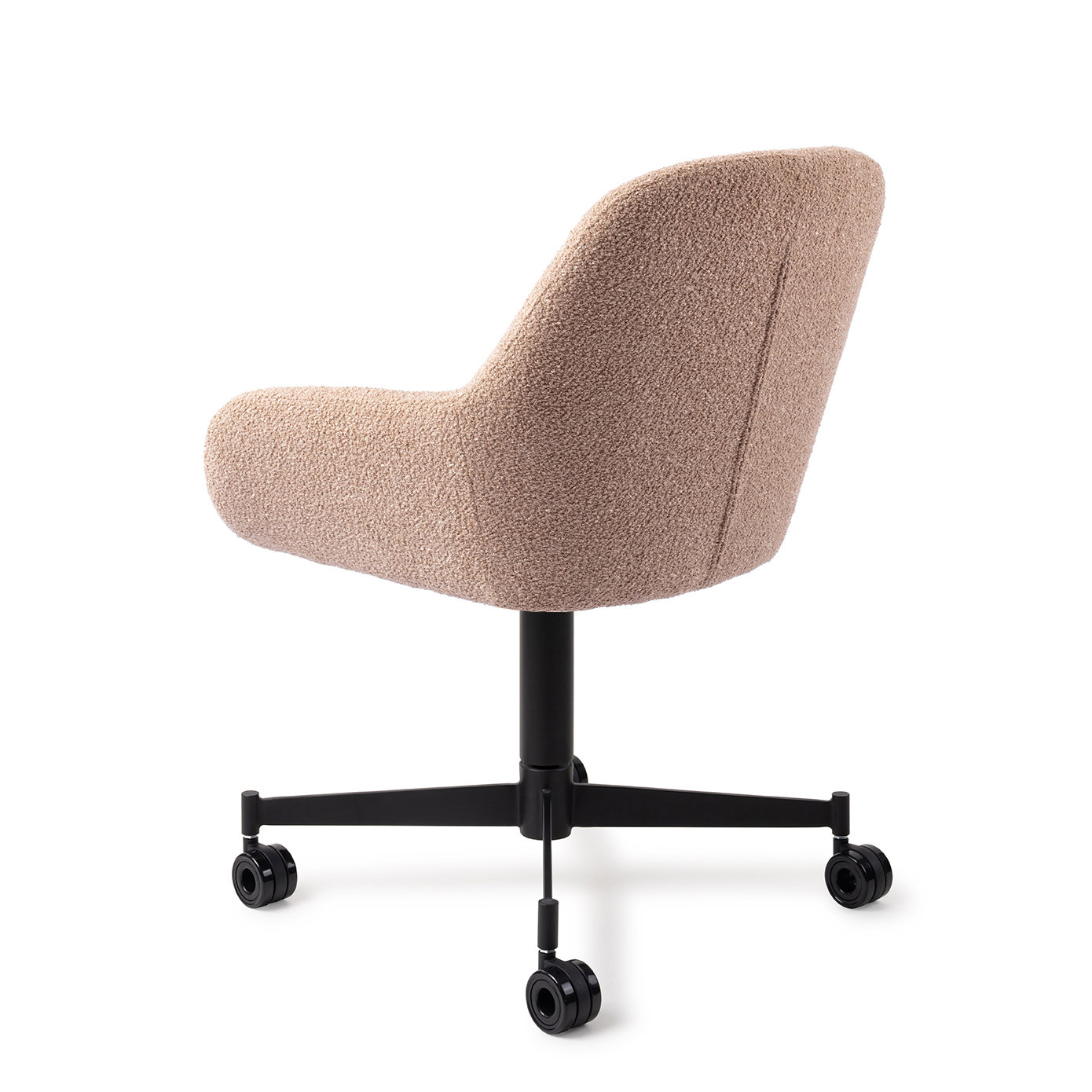 Jesper Home Esszimmerstuhl Kushi Flax Relax Caster Schwarz