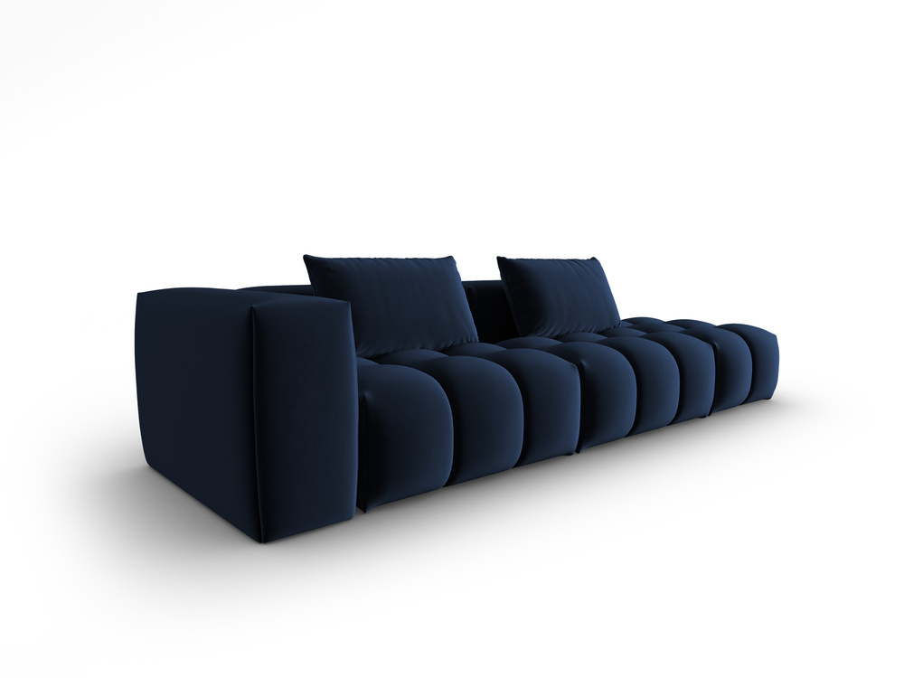 Cosmopolitan Design Sofa Verona 4-Sitzer offen Samt Casino Königsblau Rechts