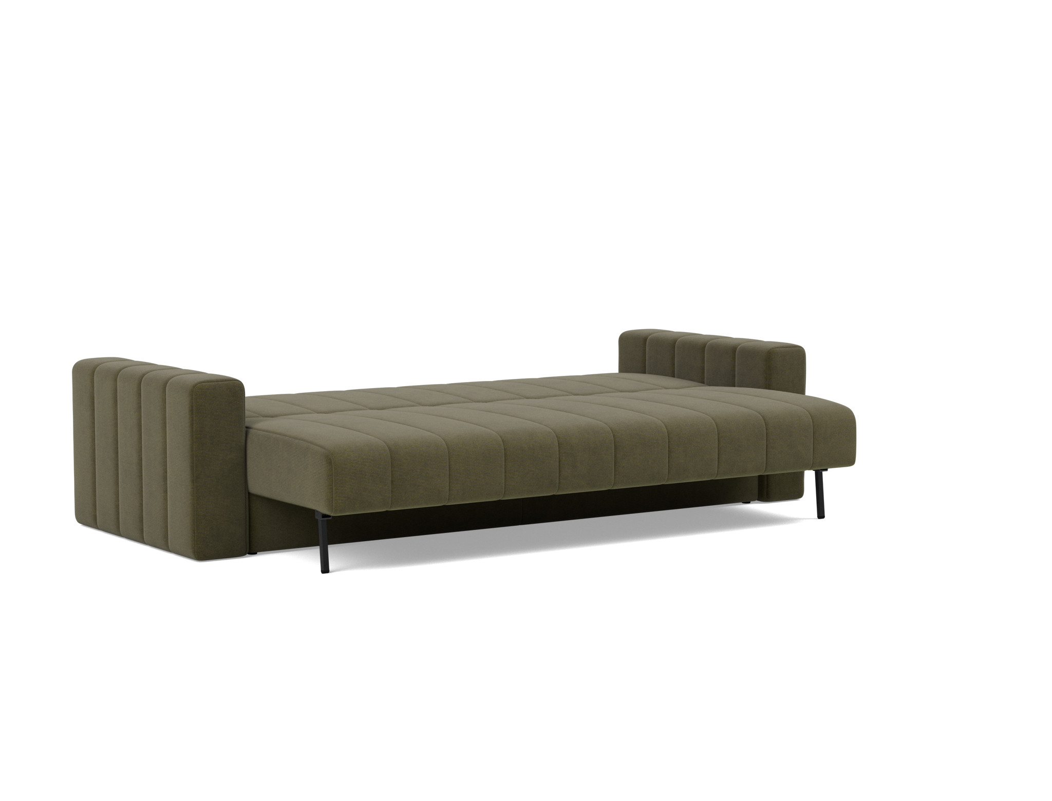 Schlafsofa Akello mit Armlehnen Kord Cordufine 316-Pine-Green