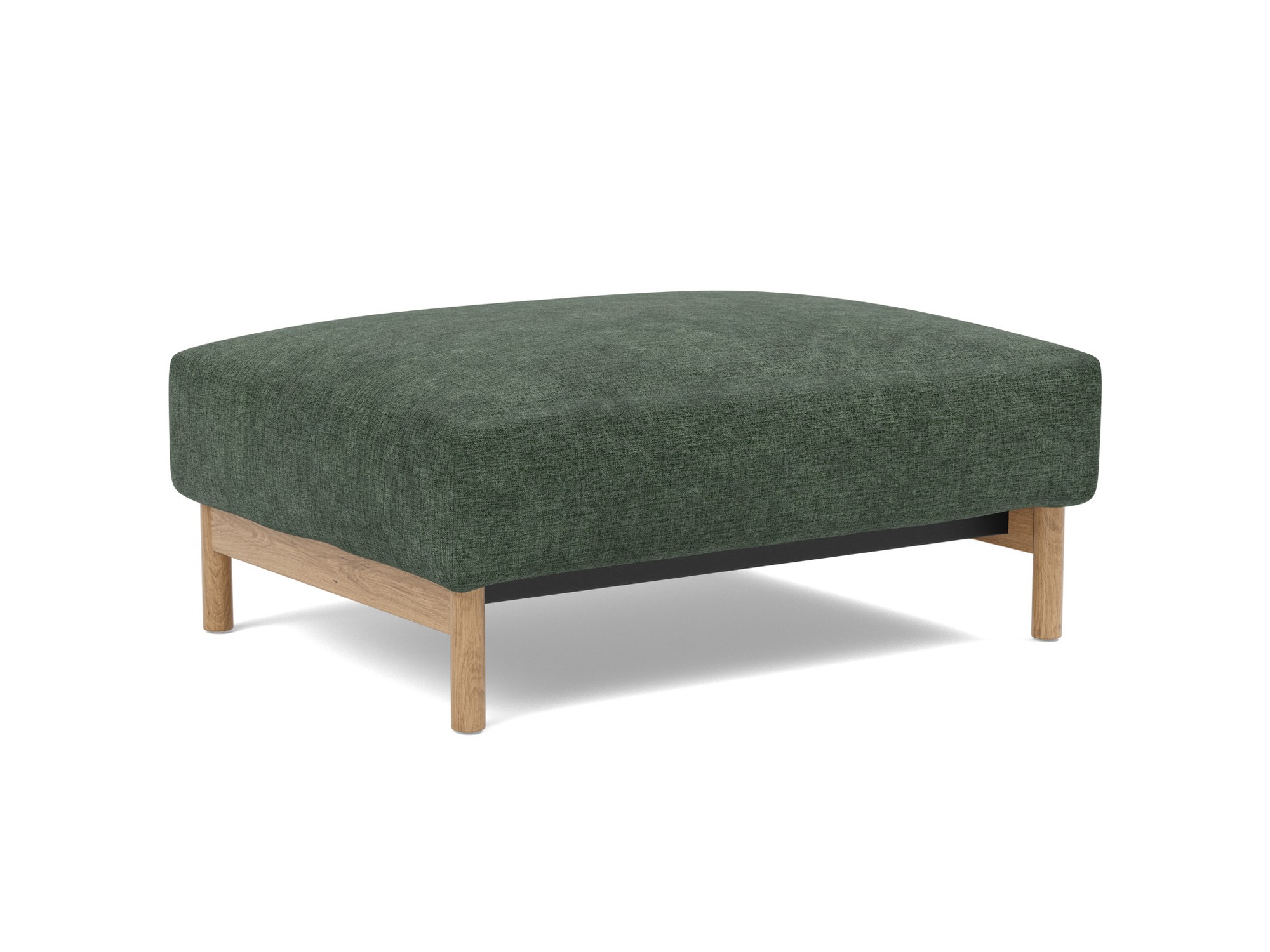 Hocker Malloy Flachgewebe Avella 281-Pine-Green Beine Eiche