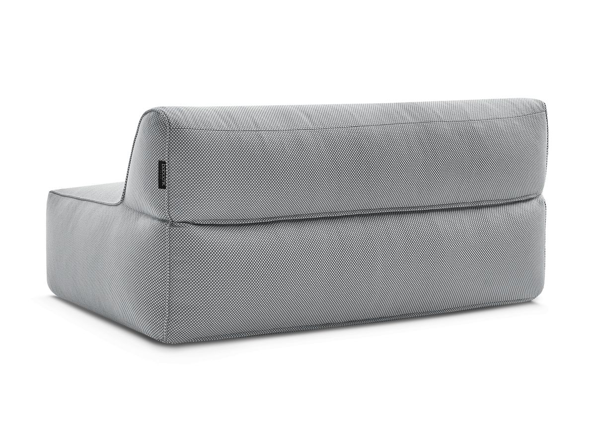 Bobochic Riviera Sofamodul 2-Sitzer Melange-Stoff Hellgrau
