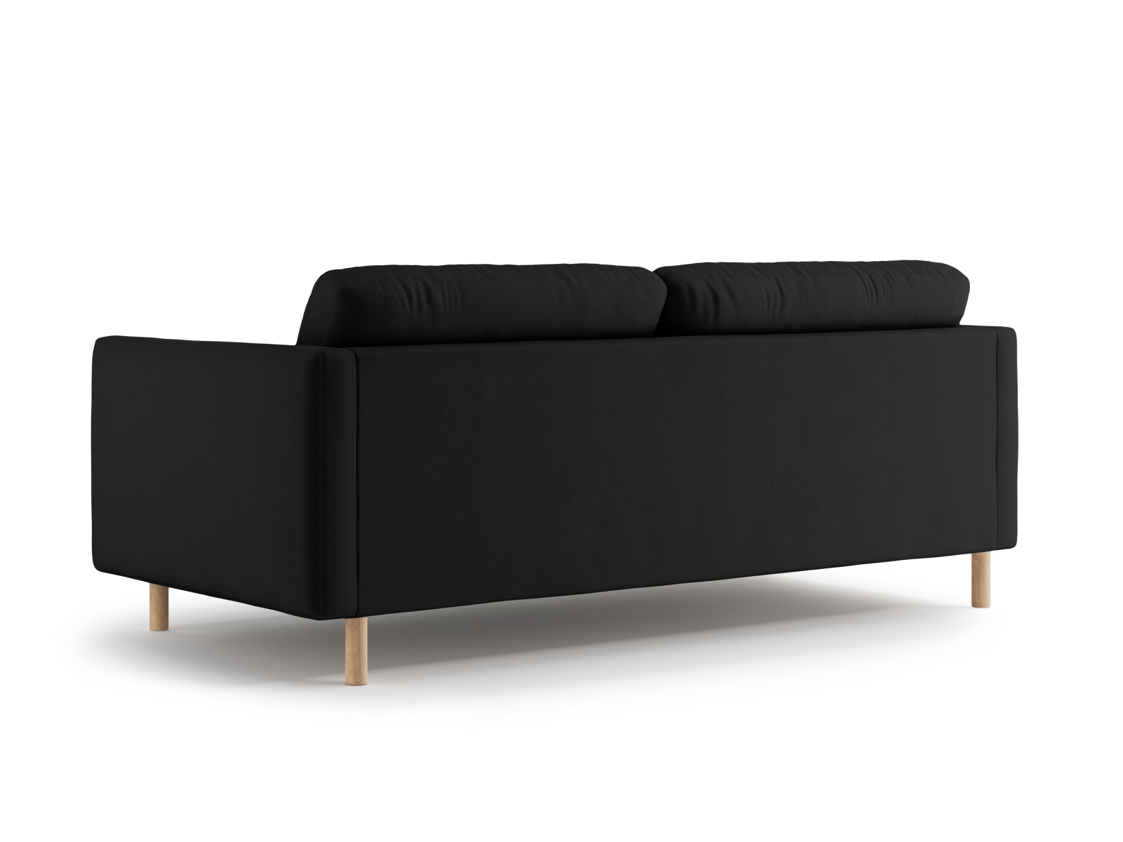 Micadoni Sofa Eden 3-Sitzer Samt Schwarz