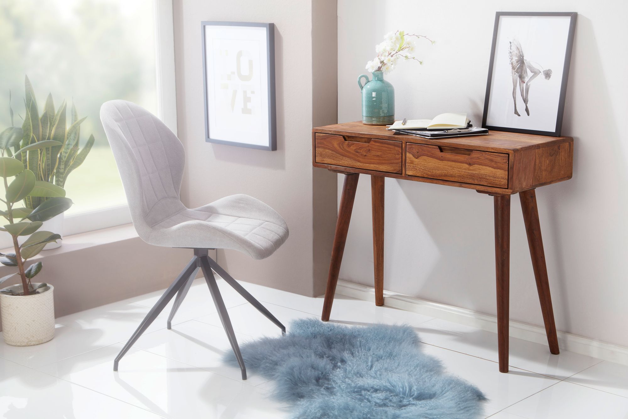 Konsolentisch Bedsted Sheesham Massivholz 90 × 36 × 76 cm