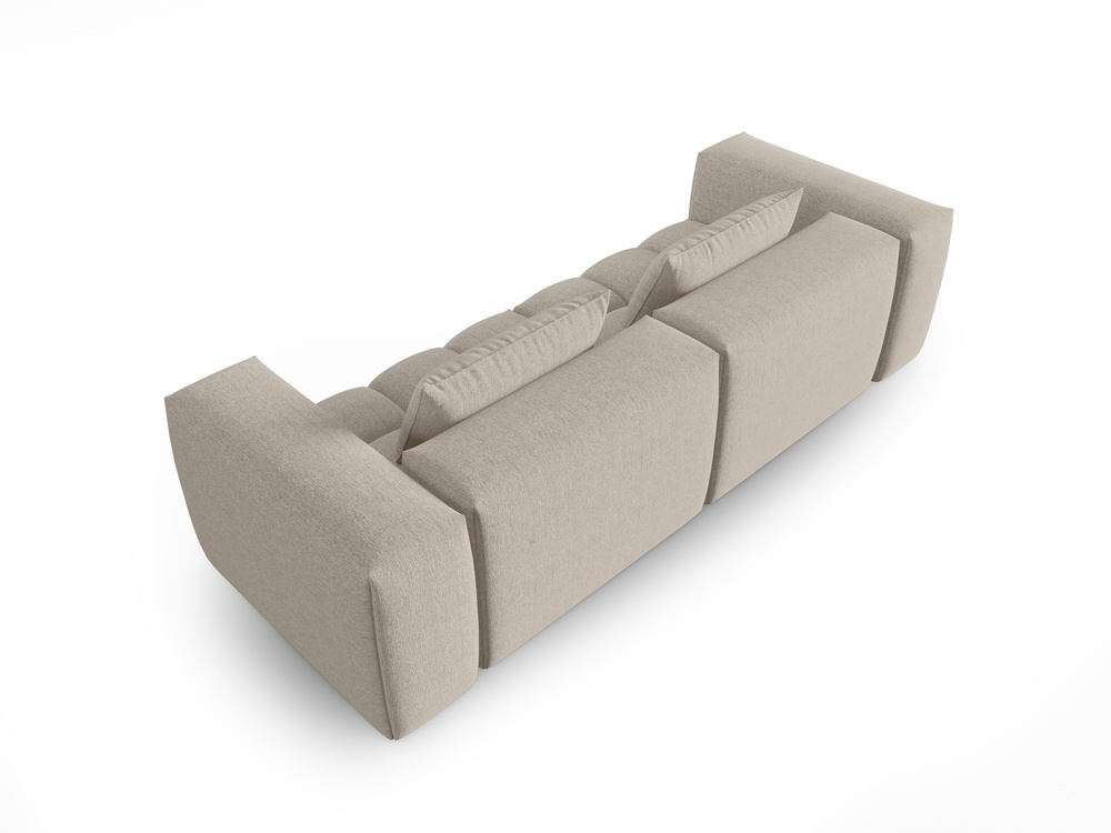 Cosmopolitan Design Sofa Verona 3-Sitzer Strukturierter Stoff Sorella Sand