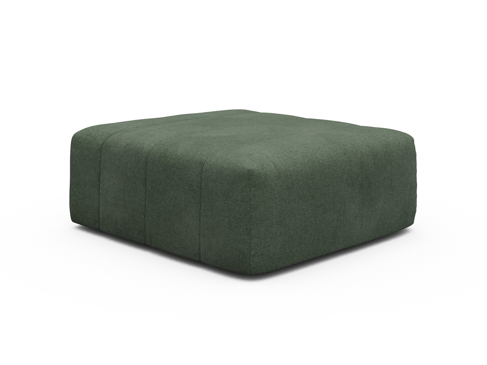Ottomane Hugo Strukturierter Stoff Casone 498-Forest-Green