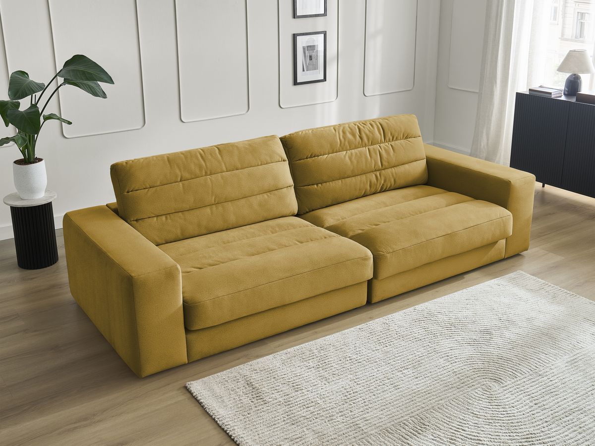 Bobochic Sierra Sofa 3-Sitzer Samt Gelb