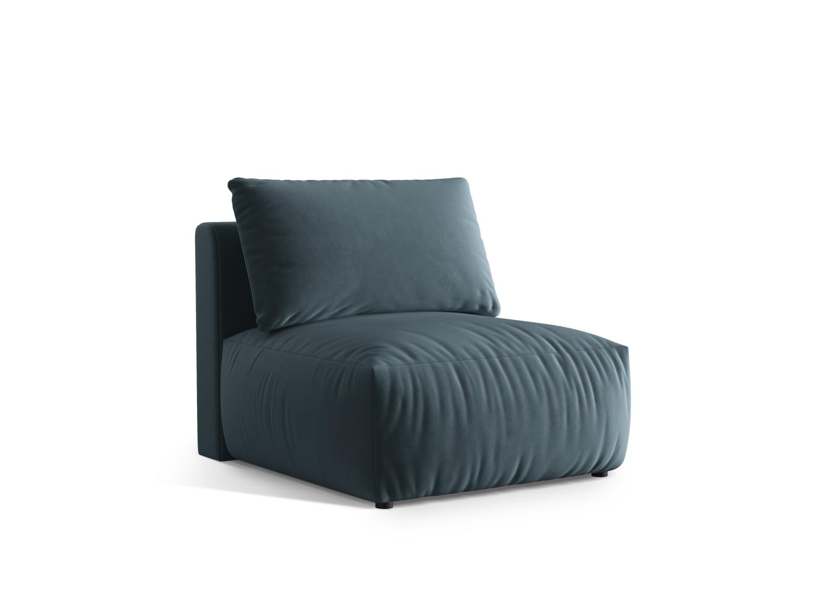 Micadoni Modul Chris 1-Sitzer Samt Pastellblau