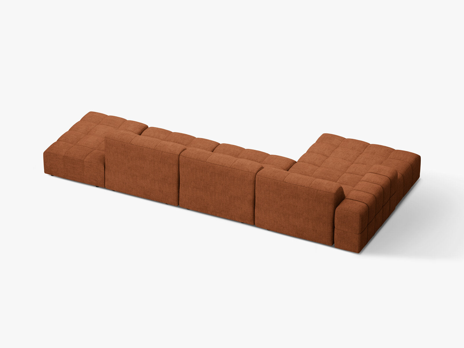 Micadoni Ecksofa Jennifer 5-Sitzer Chenille Eden Ziegel Links