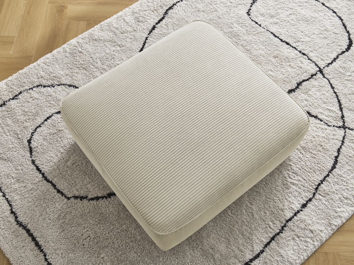 Bobochic Leopold Pouf Cordsamt Beige
