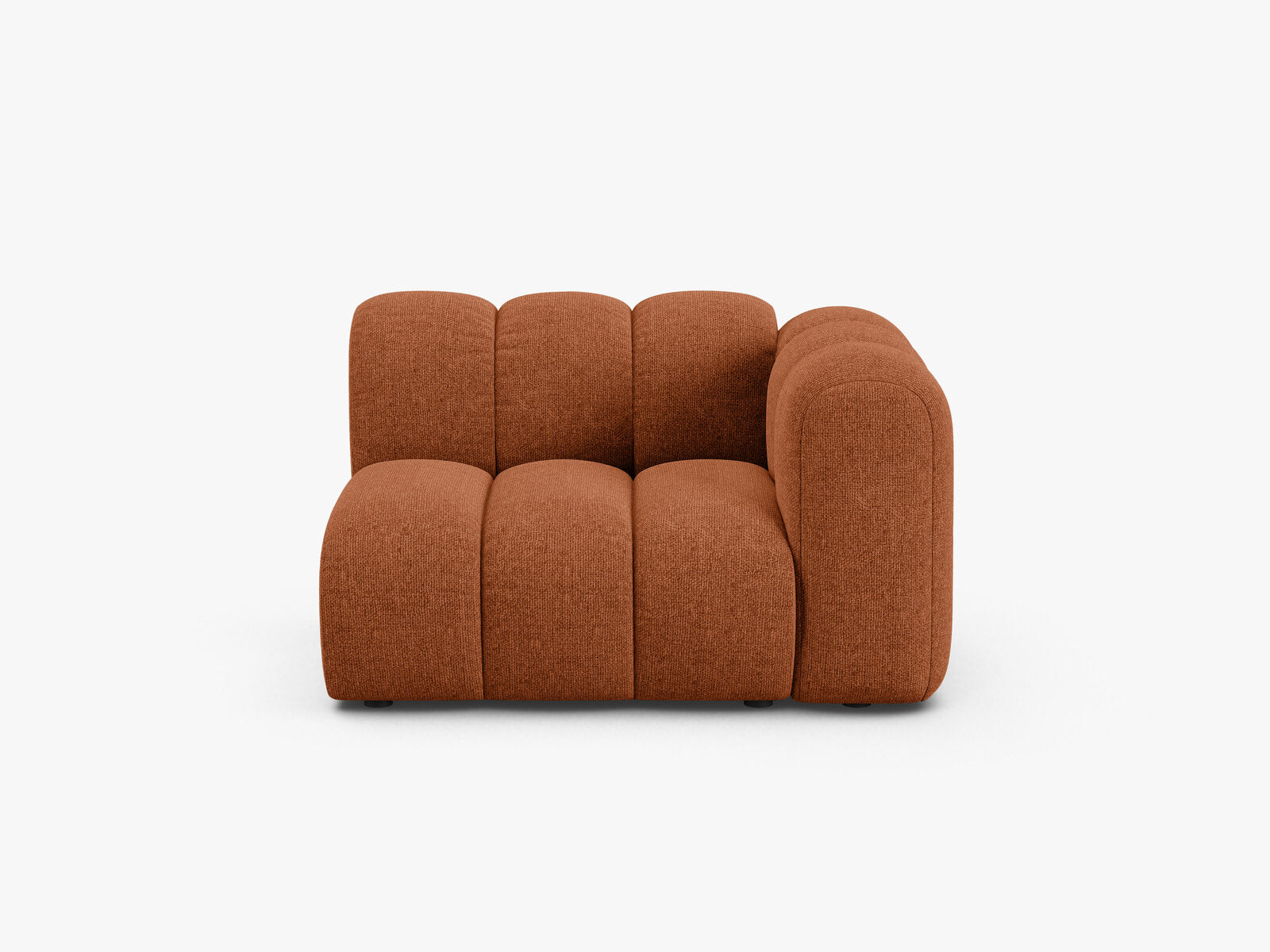 Micadoni Modul Lupine 1-Sitzer Rechts Chenille Eden Ziegel