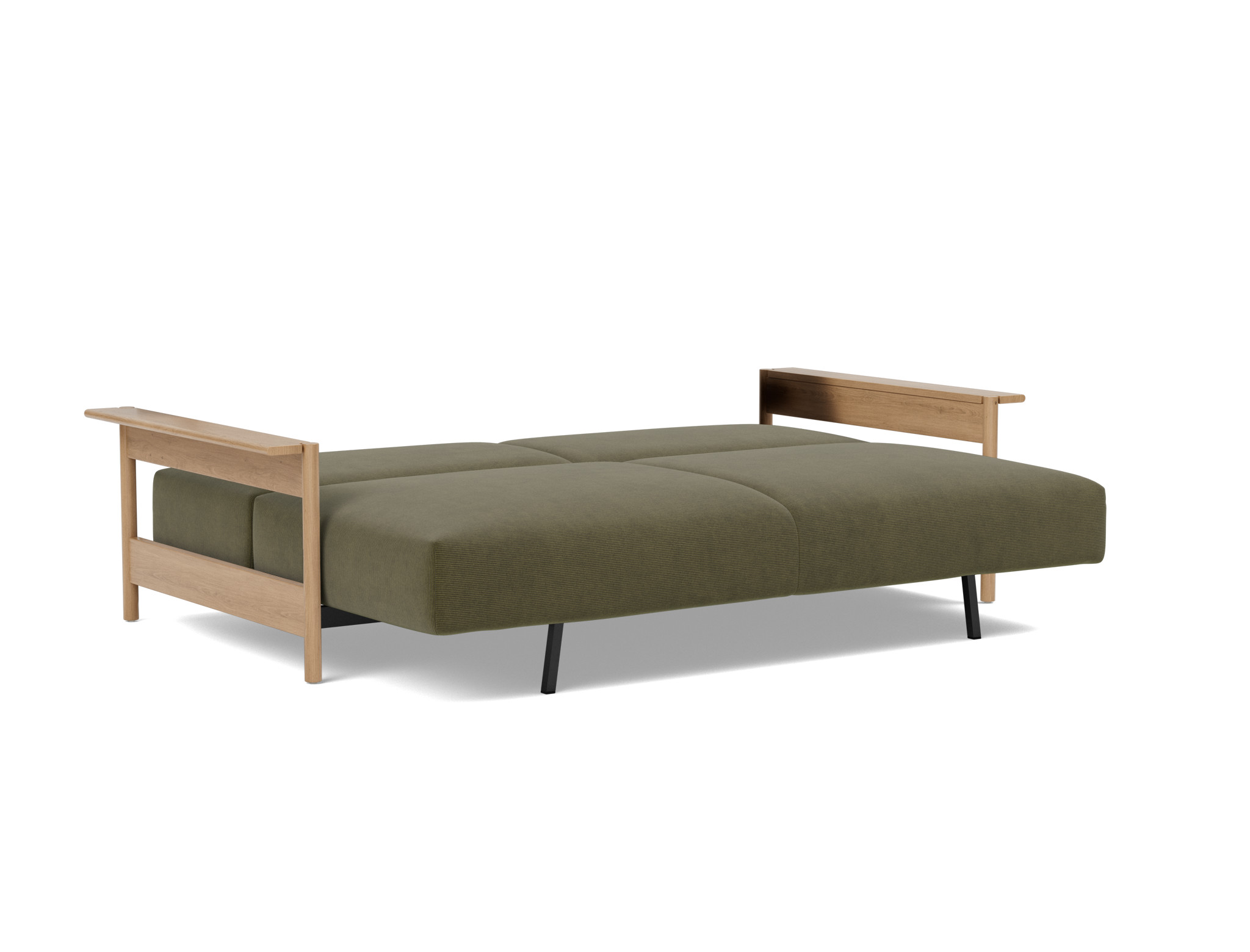 Schlafsofa Malloy Wood Kord Cordufine 316-Pine-Green