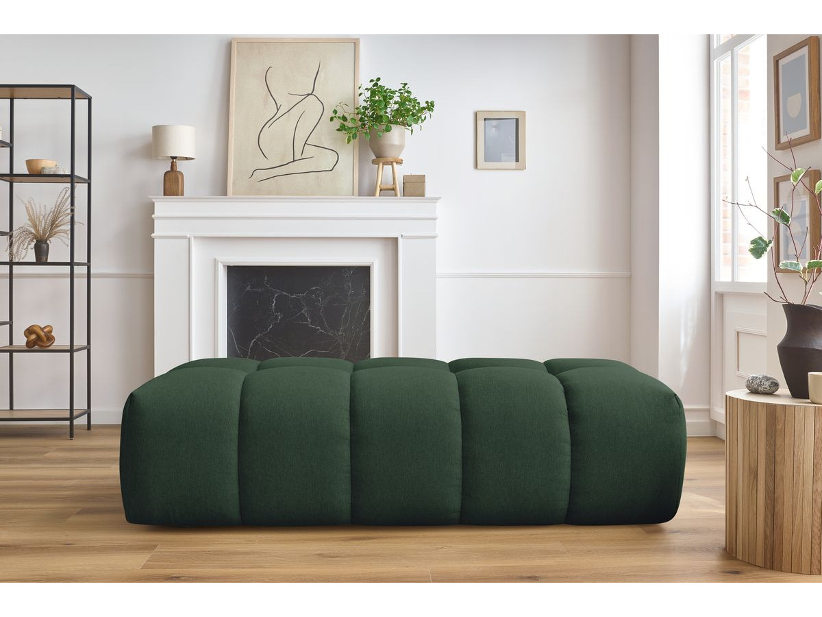 Bobochic Mont-blanc Pouf Melange-Stoff Grün