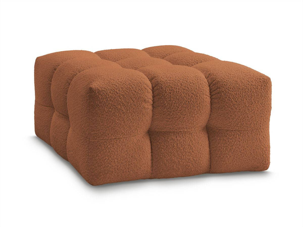 Bobochic Cloud Pouf Bouclé-Stoff Orange