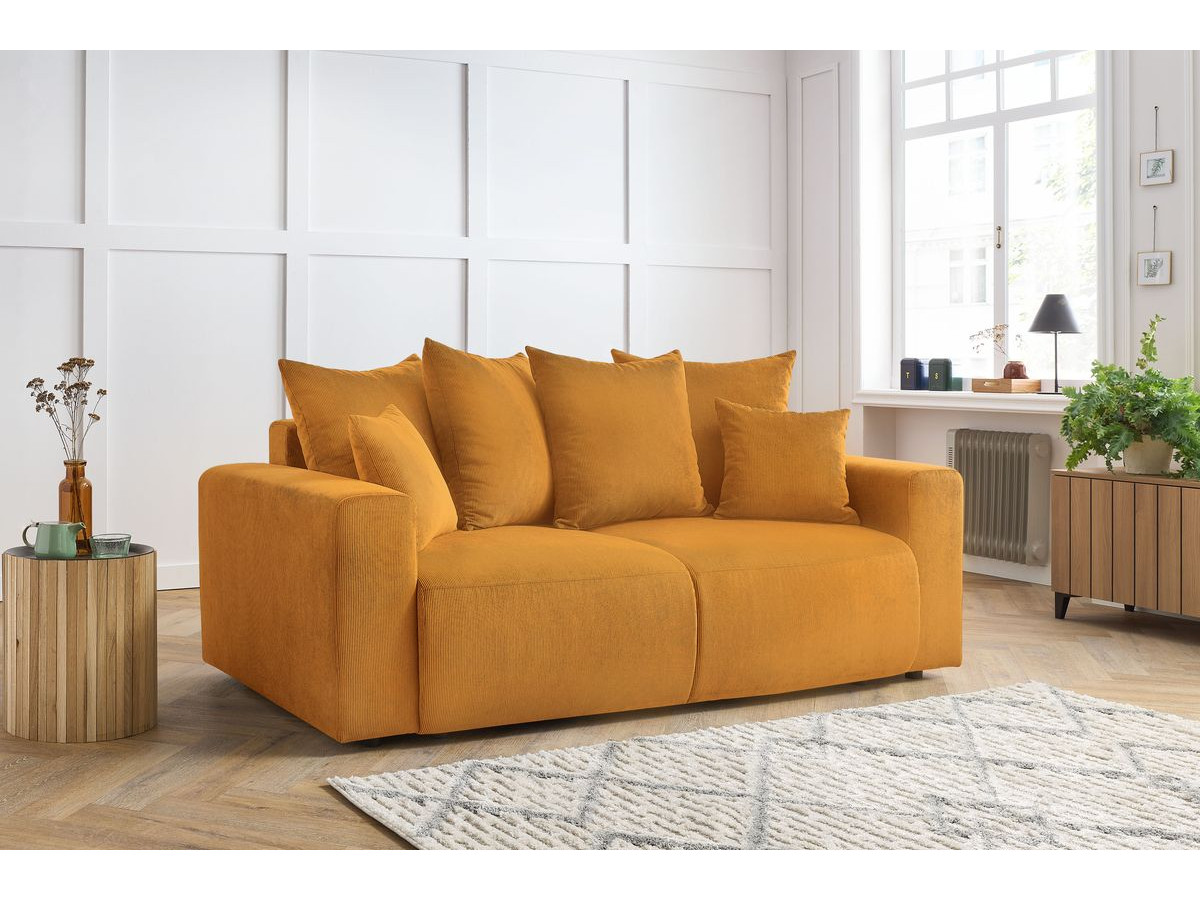 Bobochic Envy Sofa 2-Sitzer Cordsamt Gelb