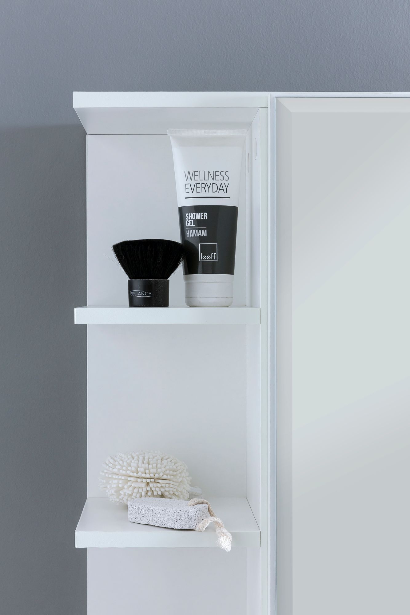 Spiegelschrank Hostrup Weiß 80 × 20 × 64,5 cm