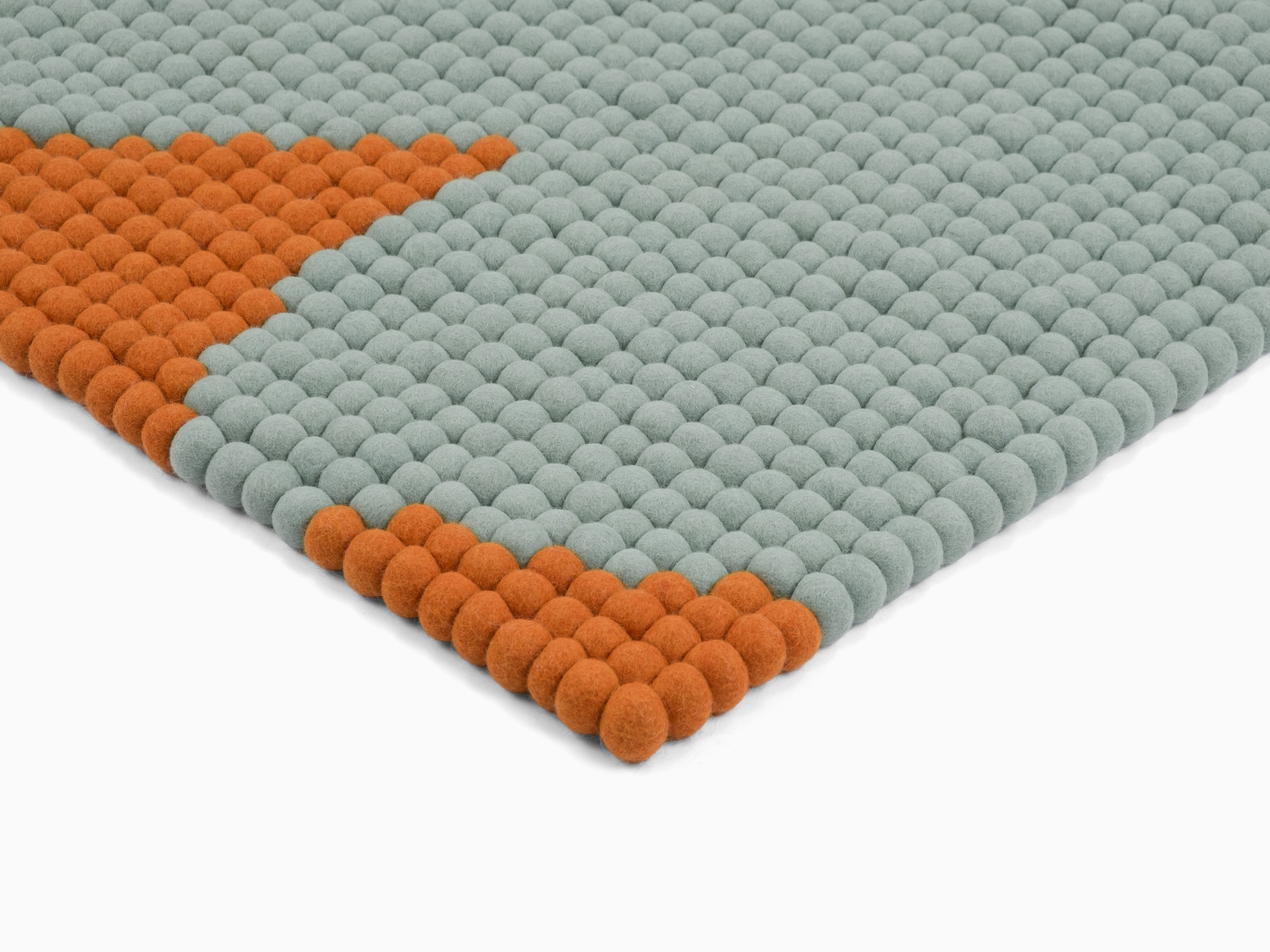 myfelt Anny Filzkugelteppich Türkis