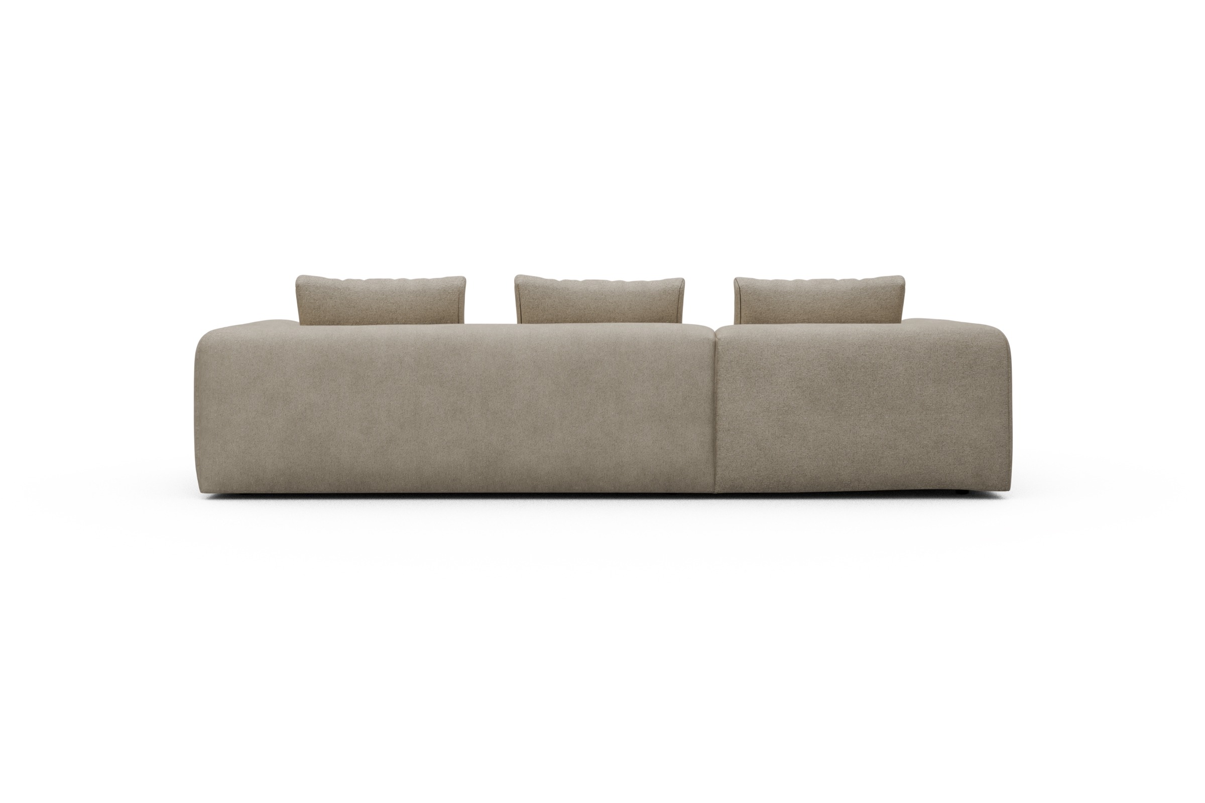 Ecksofa Fred Chaiselongue links mit 2,5-Sitzer Boucle-Belge