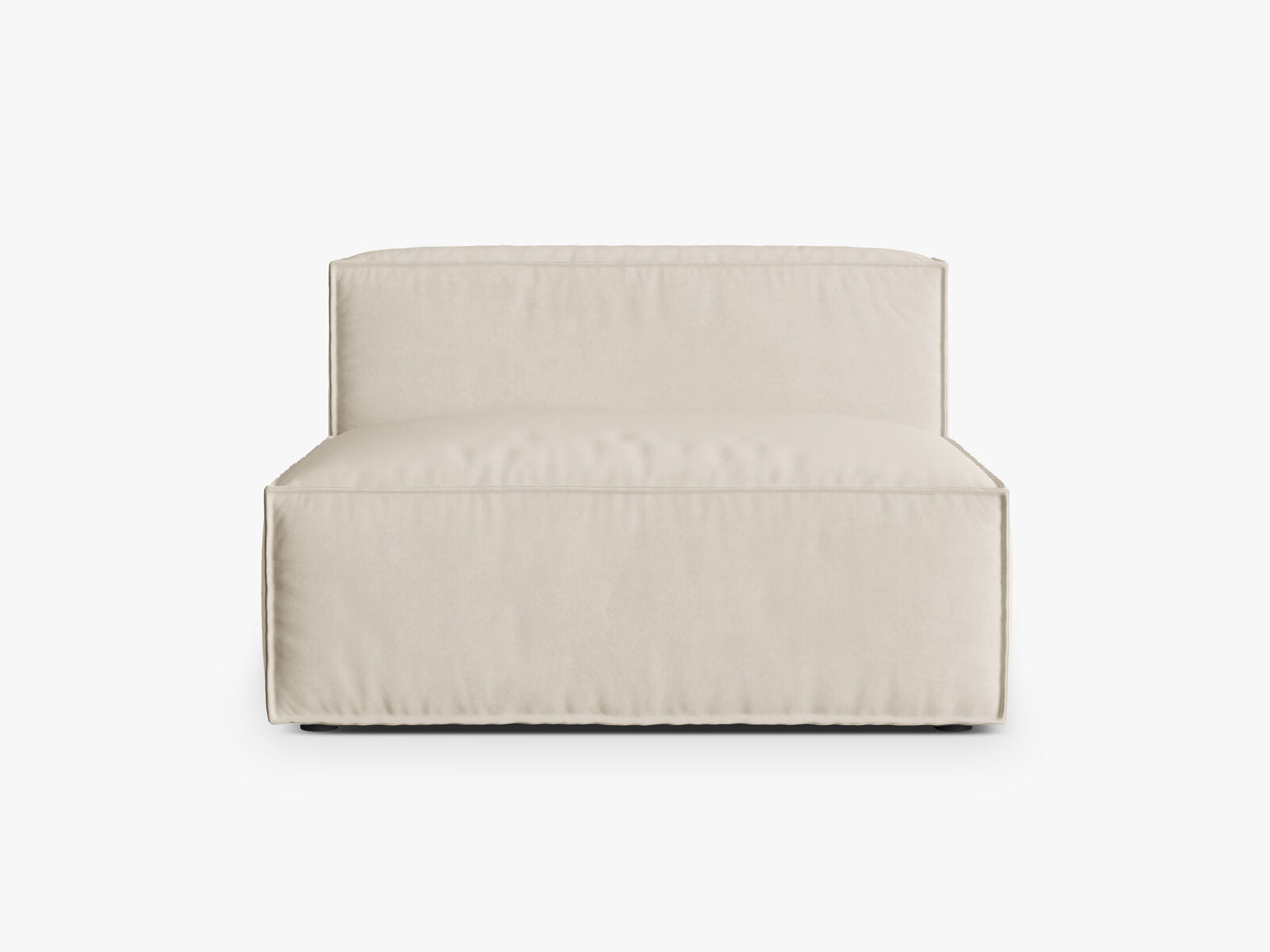 Micadoni Modul Nuria 2-Sitzer Samt Paris Beige