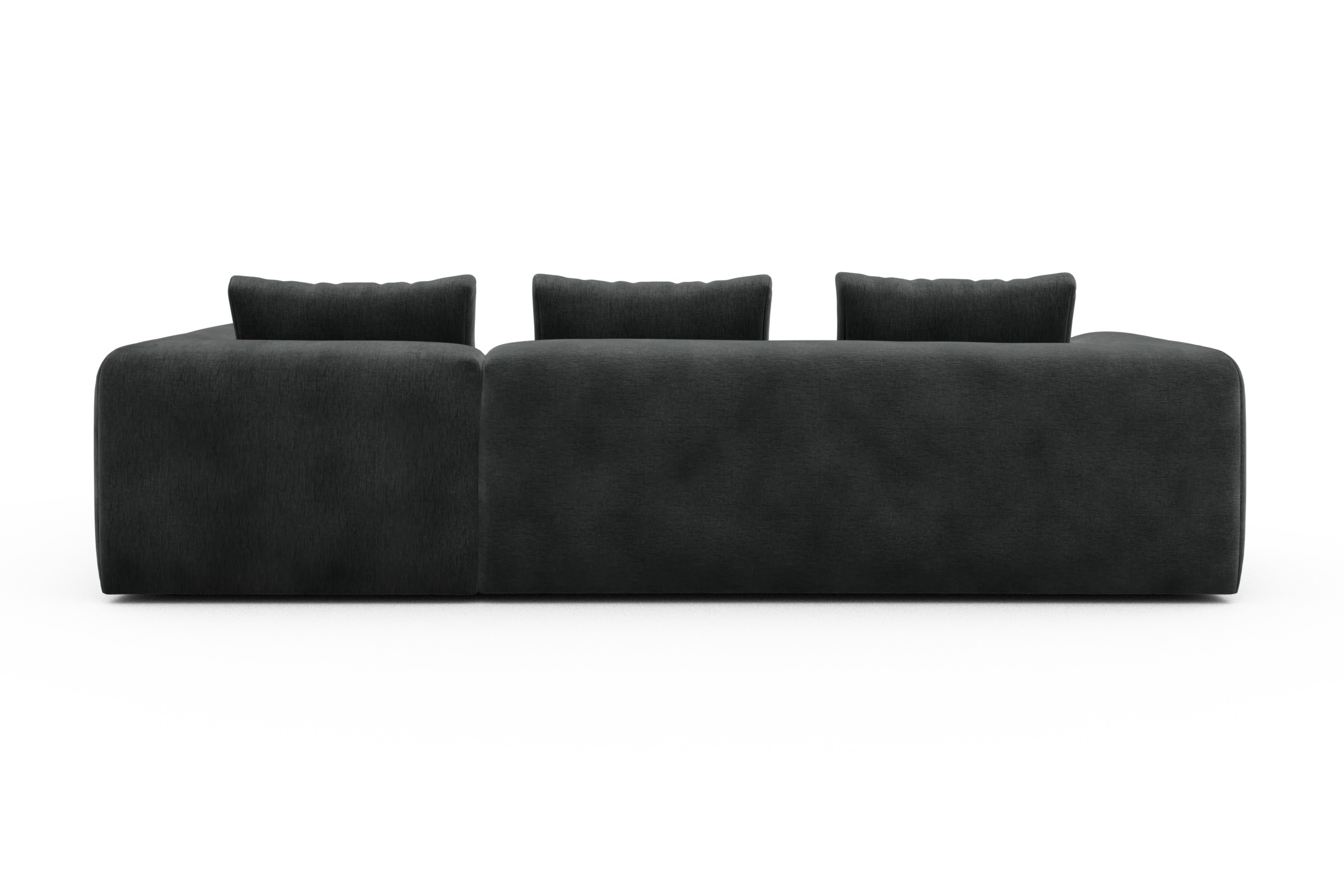 Ecksofa Fred 2x 2,5-Sitzer rechts offen Smooth-Deep-Warm-Grey