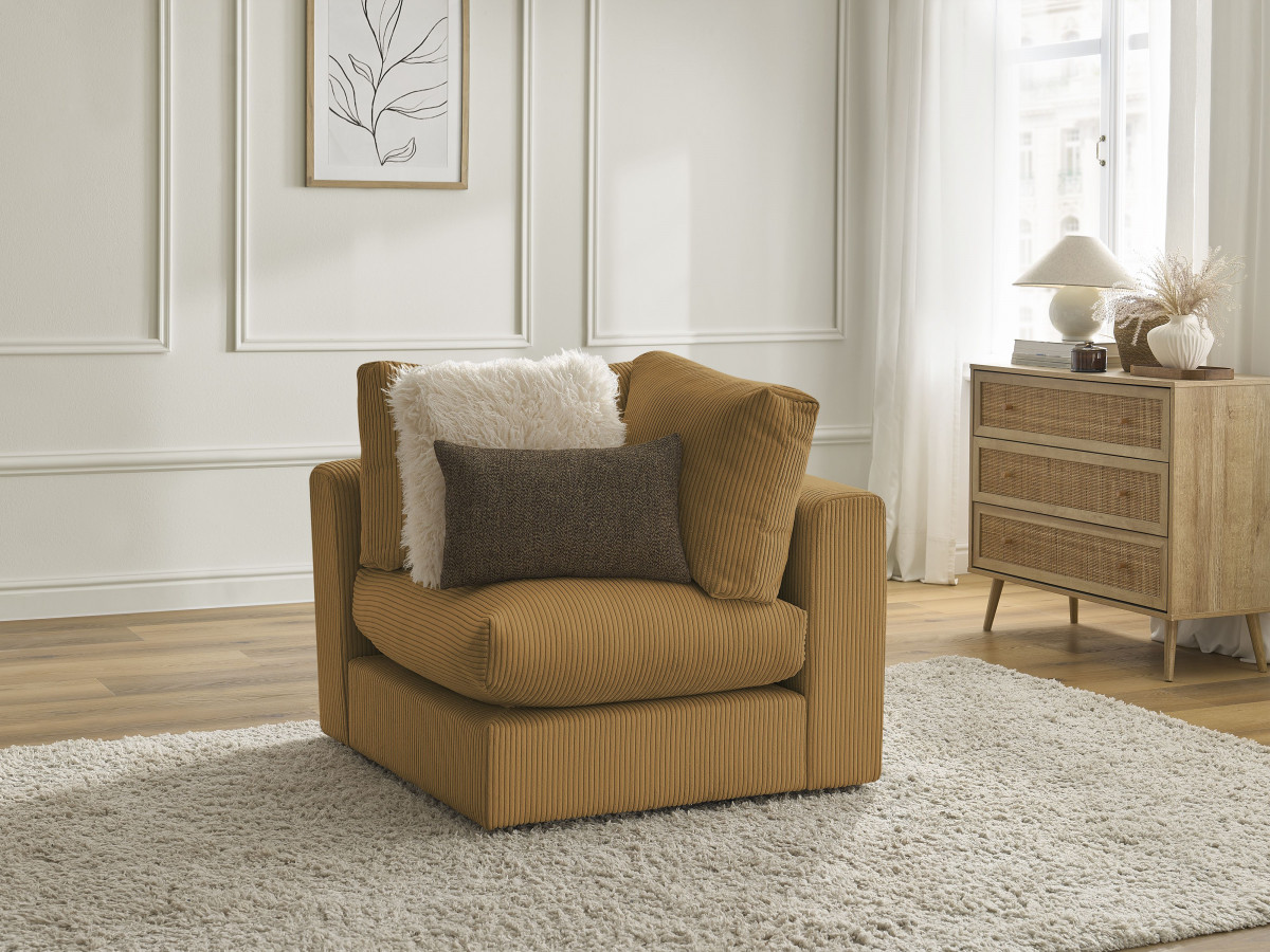 Bobochic Paris Eckmodul Cordsamt Gelb