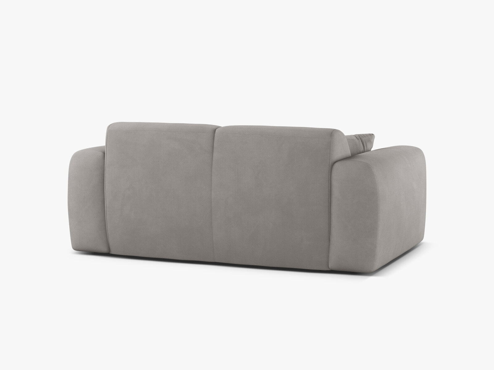 Micadoni Sofa Molino 2-Sitzer Strukturierter Stoff Rebel Hellgrau