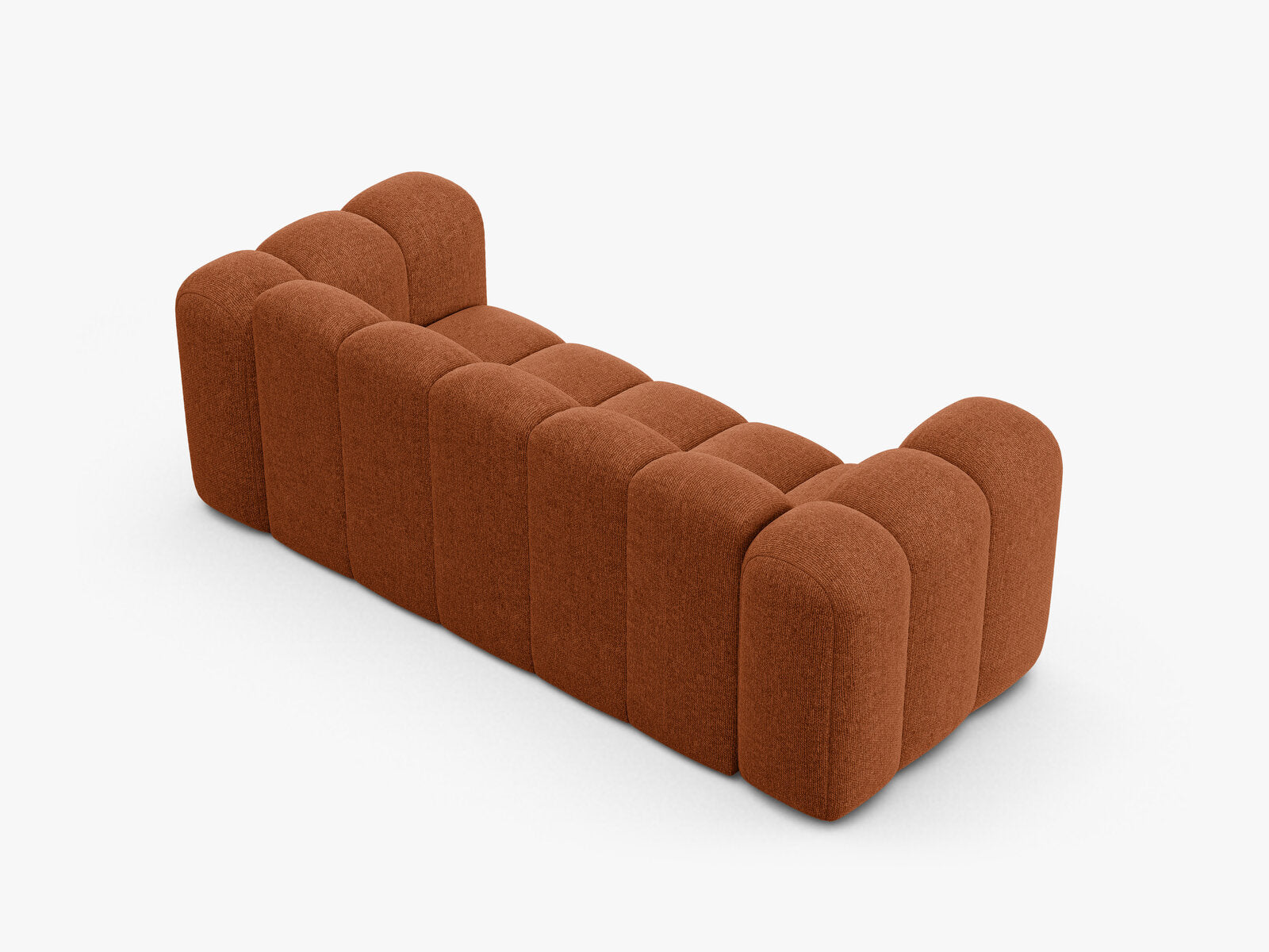 Micadoni Sofa Lupine 2-Sitzer Chenille Eden Ziegel
